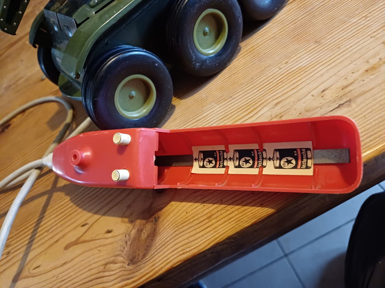 Old Toy In Sheet Metal Joustra Engine Lance Missilles Militaria photo vinterior