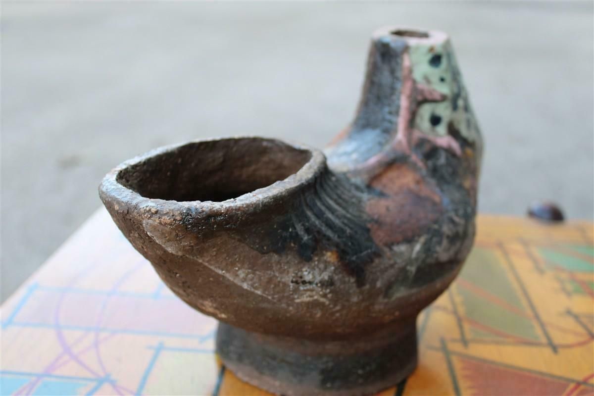 Ceramic Vase Italian Mid Century Sardinian Style Fancello Edina Altara 1950 photo 1534.0