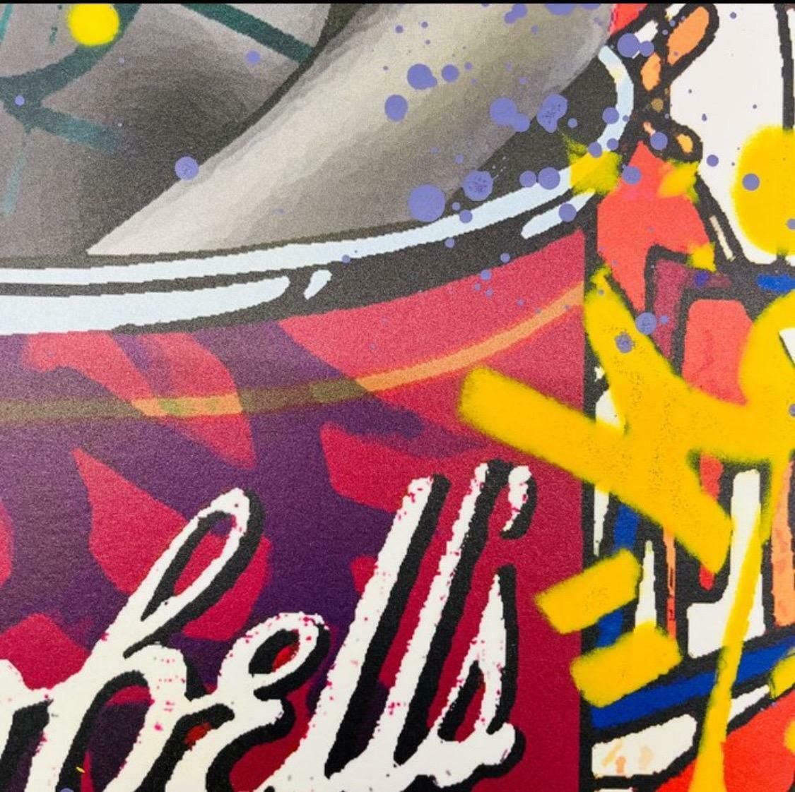 Campbell Super Blonde A Street Art Mix Media Paper Embellished By Hand By Airoh photo vinterior