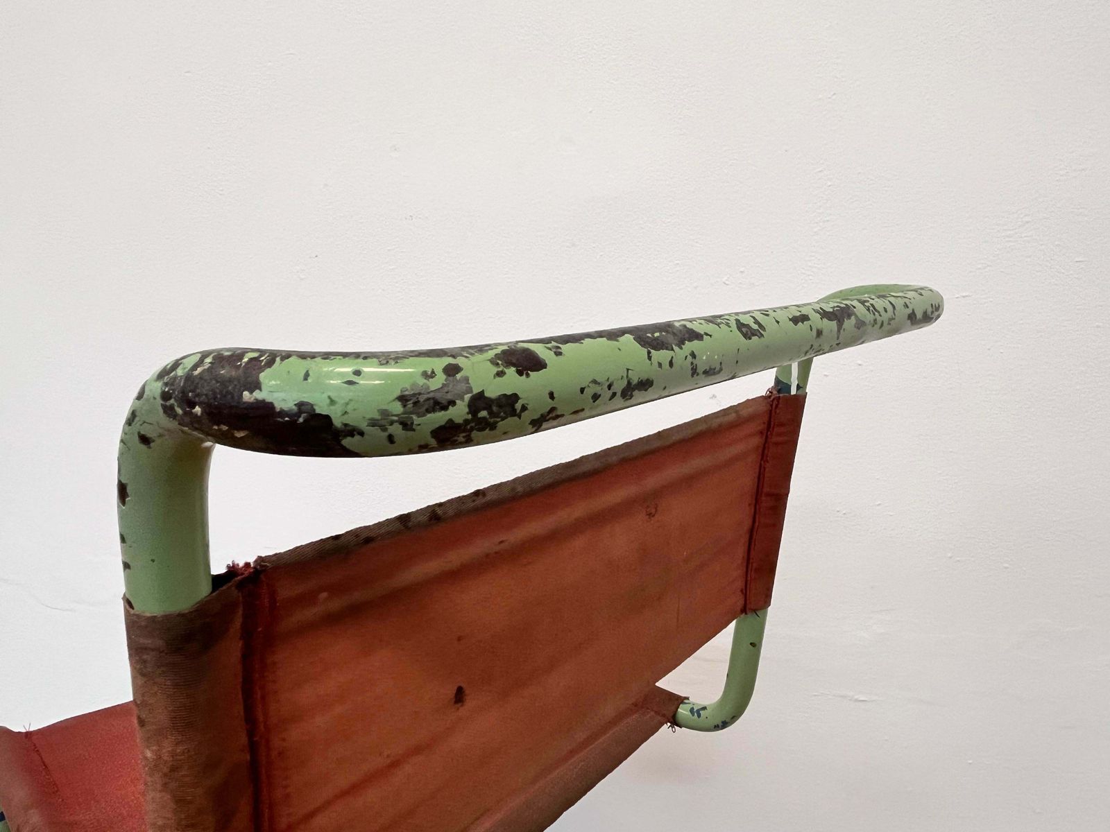 Zeldzame Bauhaus Mart Stam Buisstalen Stoel Van Thonet / Groene Lakafwerking photo furniture