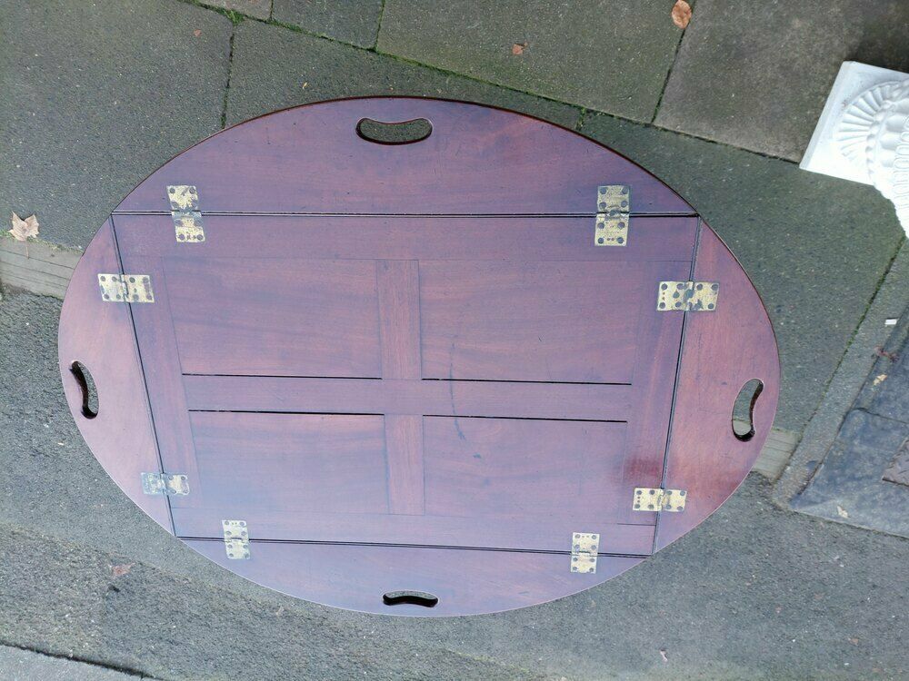 Early 19thc Cuban Mahogany Butler’s Tray photo furniture