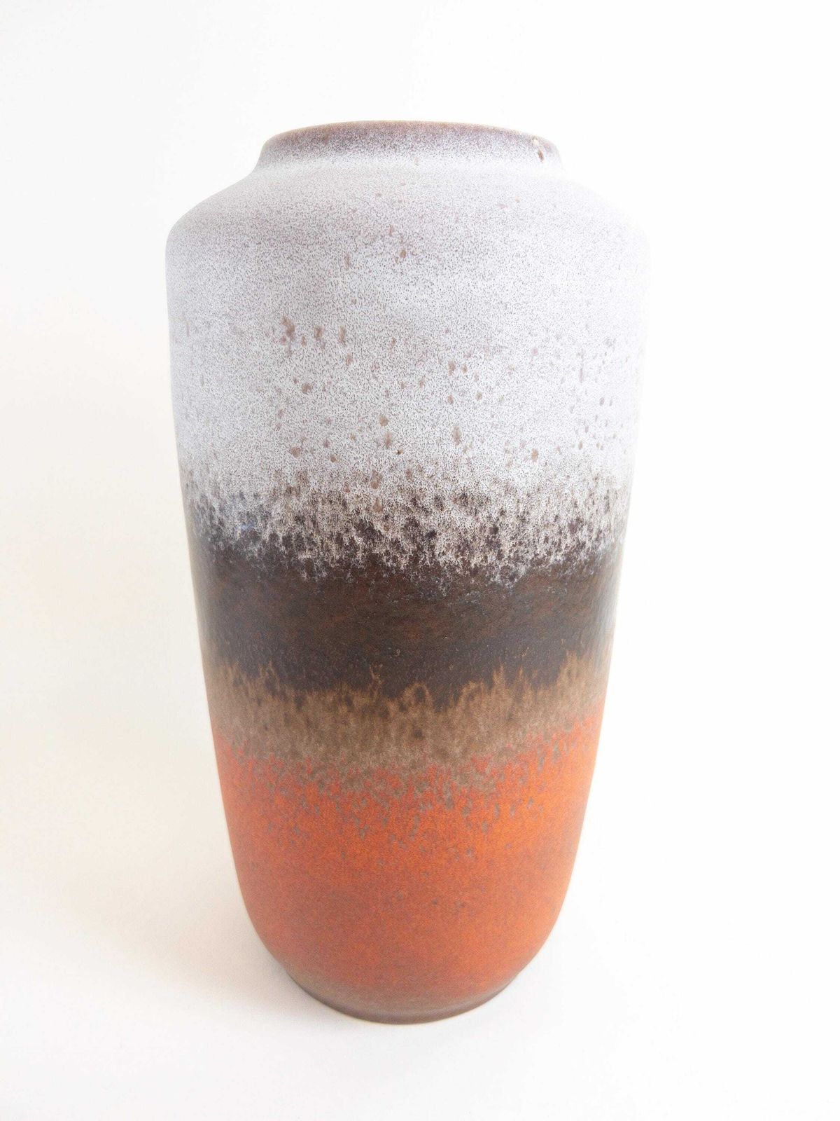 Xl Tall Scheurich Floor Vase   Foamy Fat Lava West German Pottery Vase   Scheurich West Germany 517 38 photo vinterior