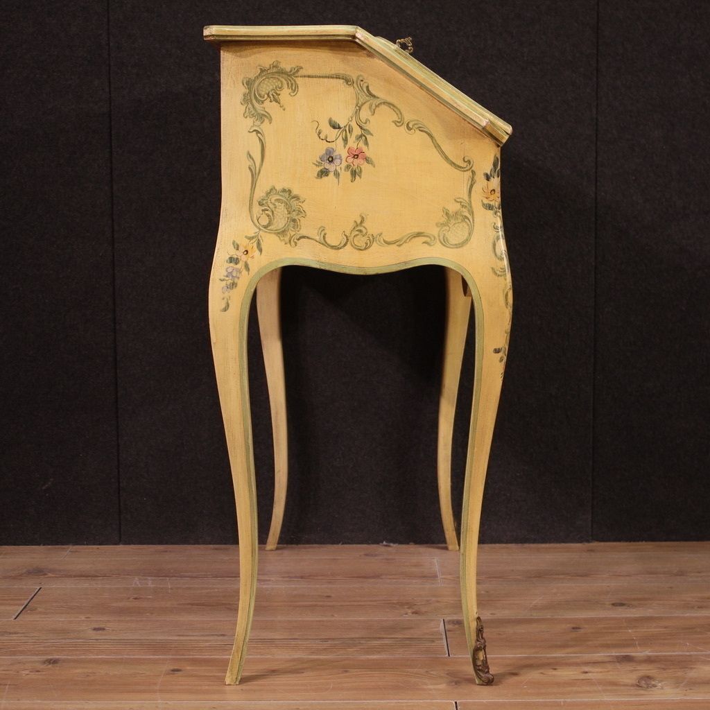 photo for sale Painted Bureau In Venetian Style From 1960s