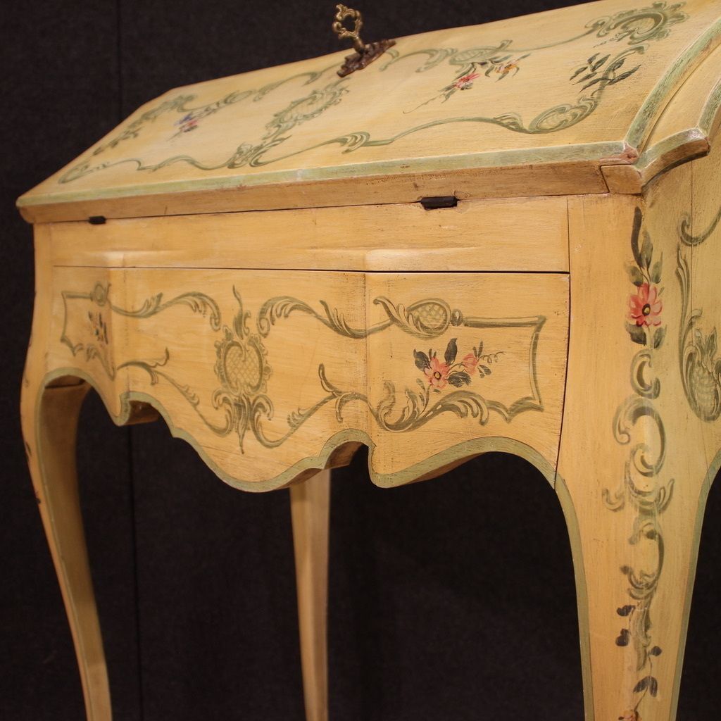 2000.0 Painted Bureau In Venetian Style From 1960s photo