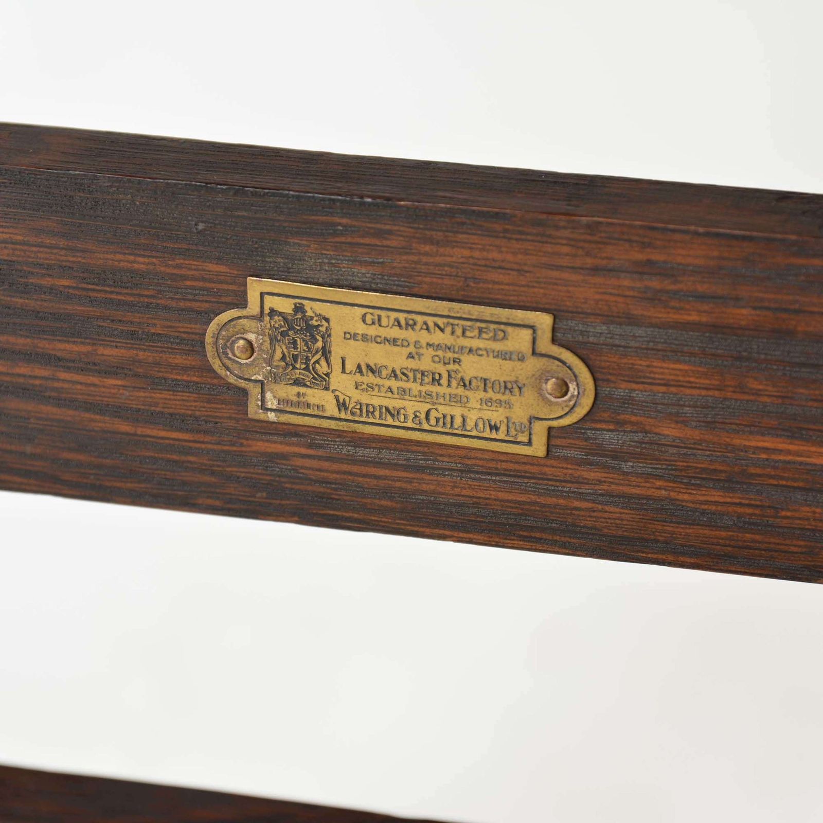 Edwardian Oak Luggage Rack By Waring & Gillow photo Furniture