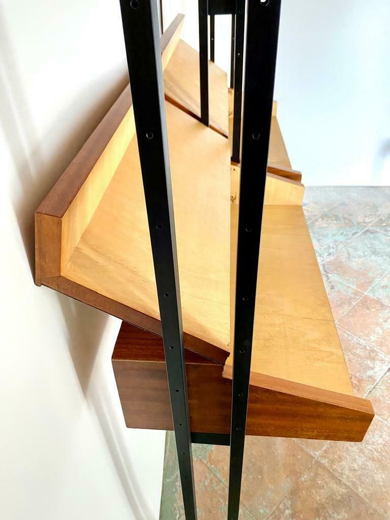 Midcentury Italian Modular Bookshelf With Unusual Drawers, Italy photo buy