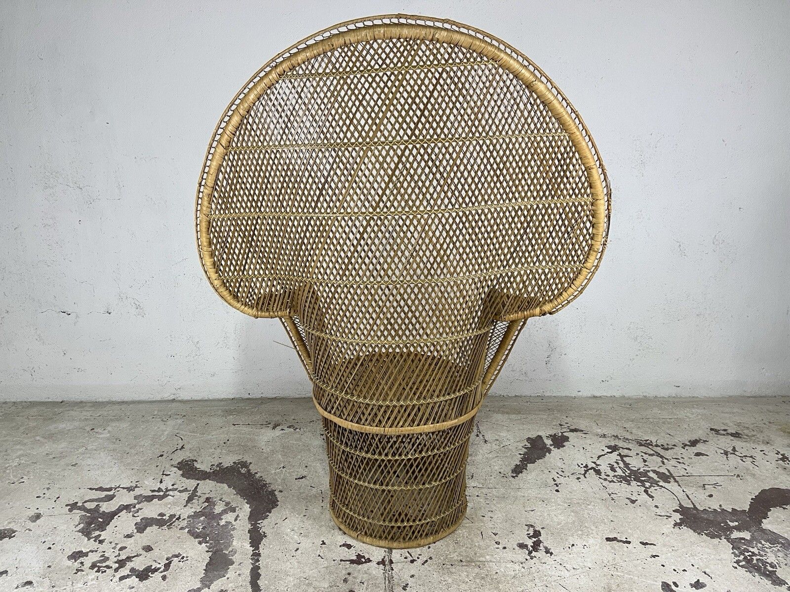 395.0 Emanuelle Pavone Wimini Rattan Armchair 1960s Vintage Design photo
