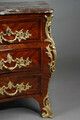 Furniture Commode Tombeau In Violet Wood Veneer Stamped With Lapie photo