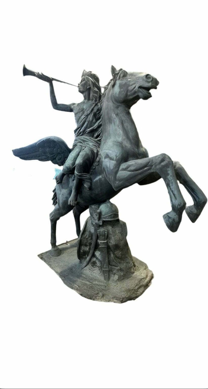 Huge, Bronze Statue From A Government Building, Early 1900’s.