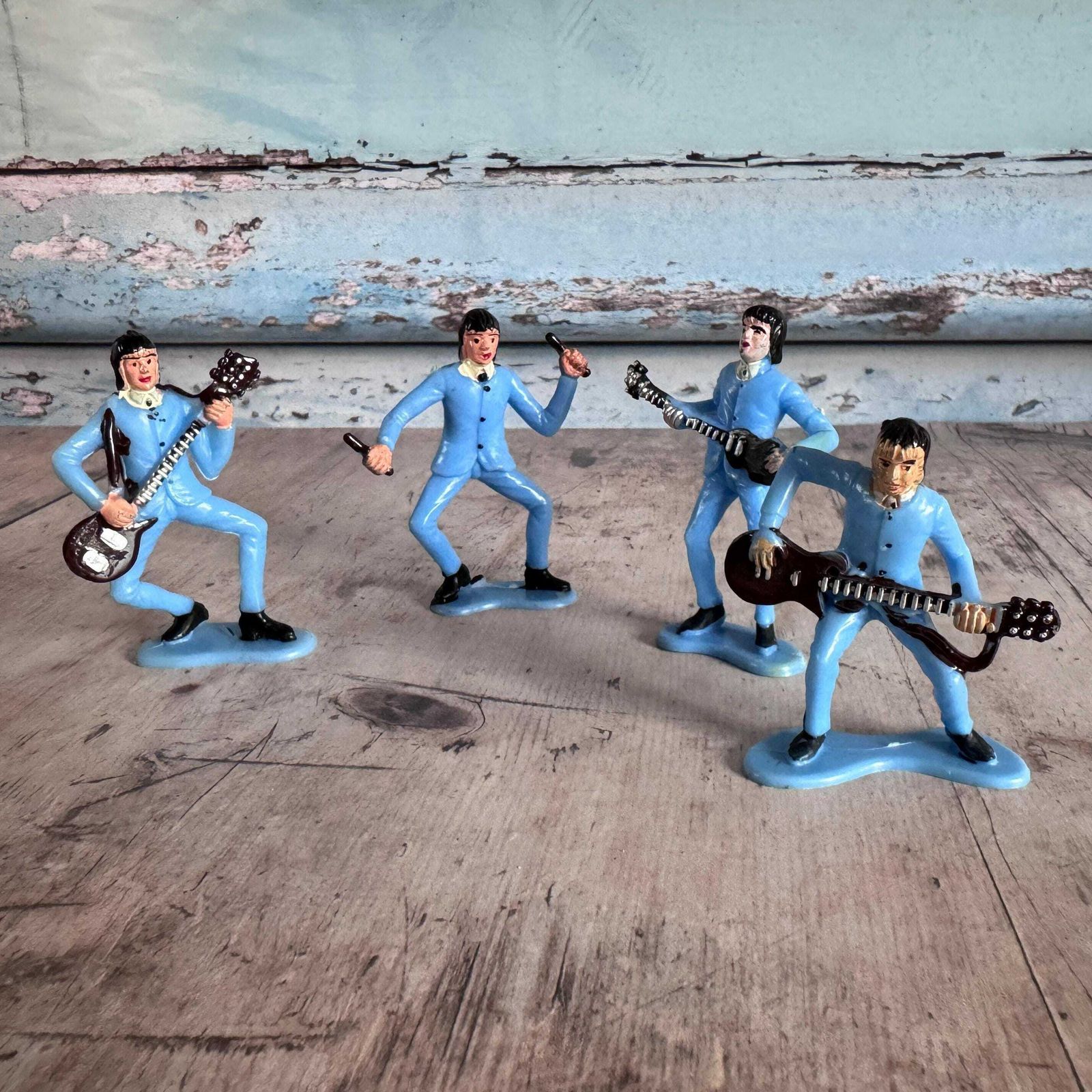 Vintage Beatles Pop Group Cake Decorations