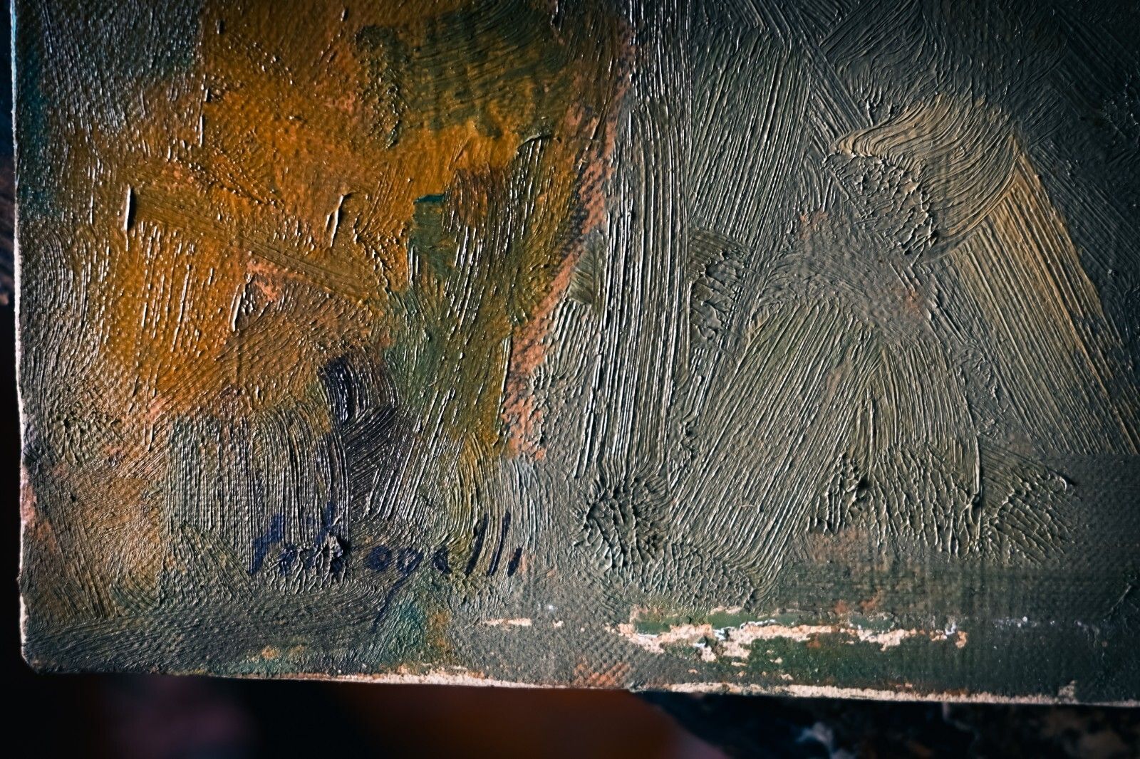 Hand Painted Painting, On Canvas, Oil, Caesar Petrogalli 35*45cm photo for sale