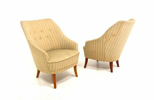 Scandinavian Armchairs, Sweden, 1940s, Set Of 2 photo Furniture