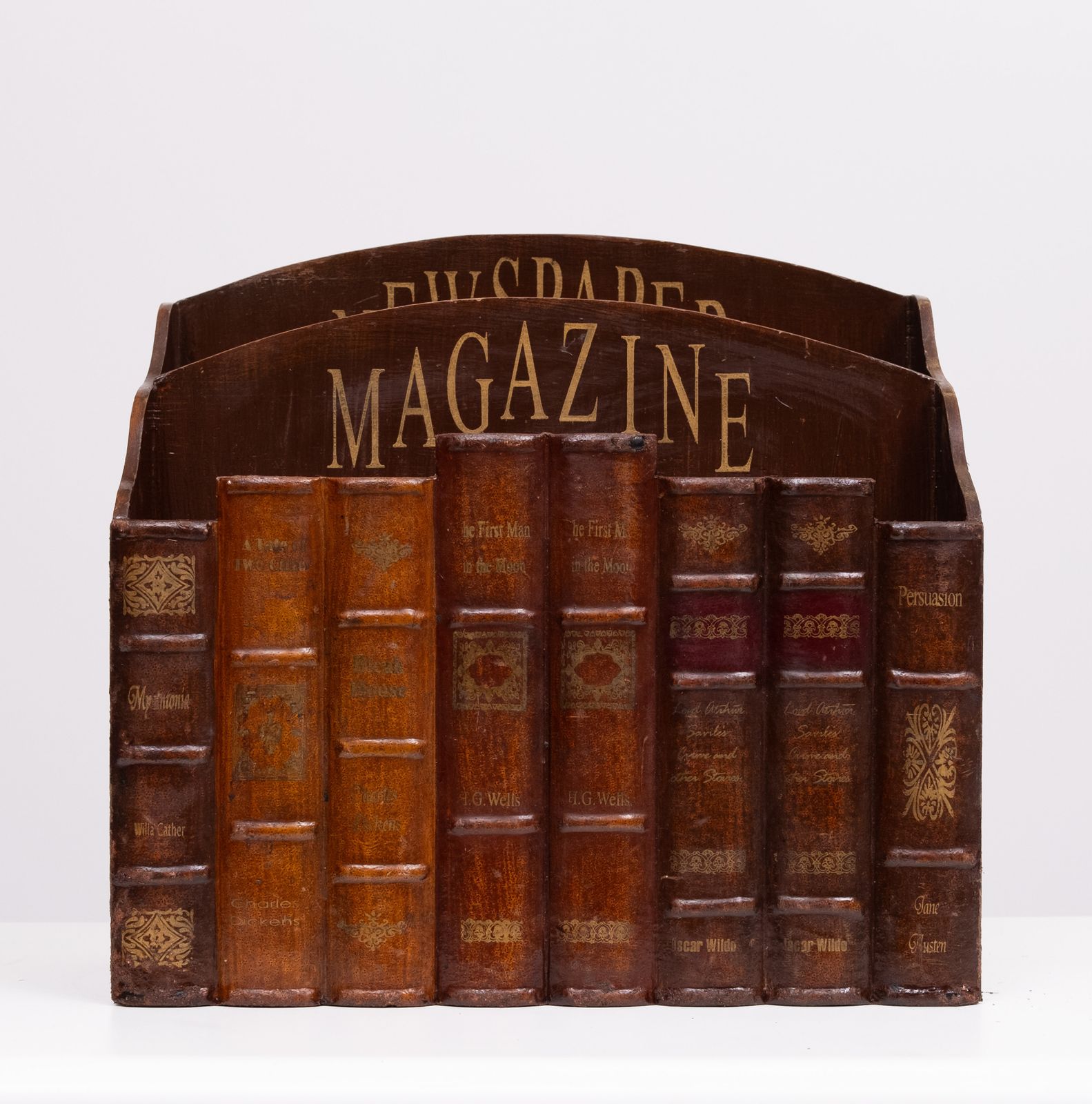 Eichholtz Faux Book Front Magazine Holder 1970s