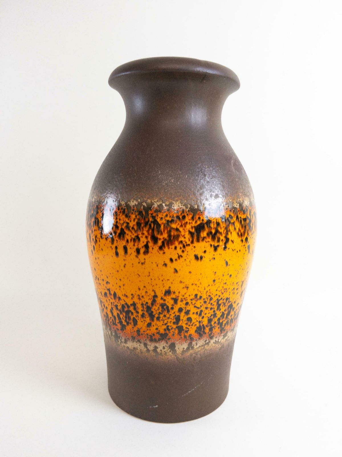 photo furniture Xl Scheurich Floor Vase   West German Pottery   Retro Orange And Brown Ceramic Floor Vase   Form 290 40