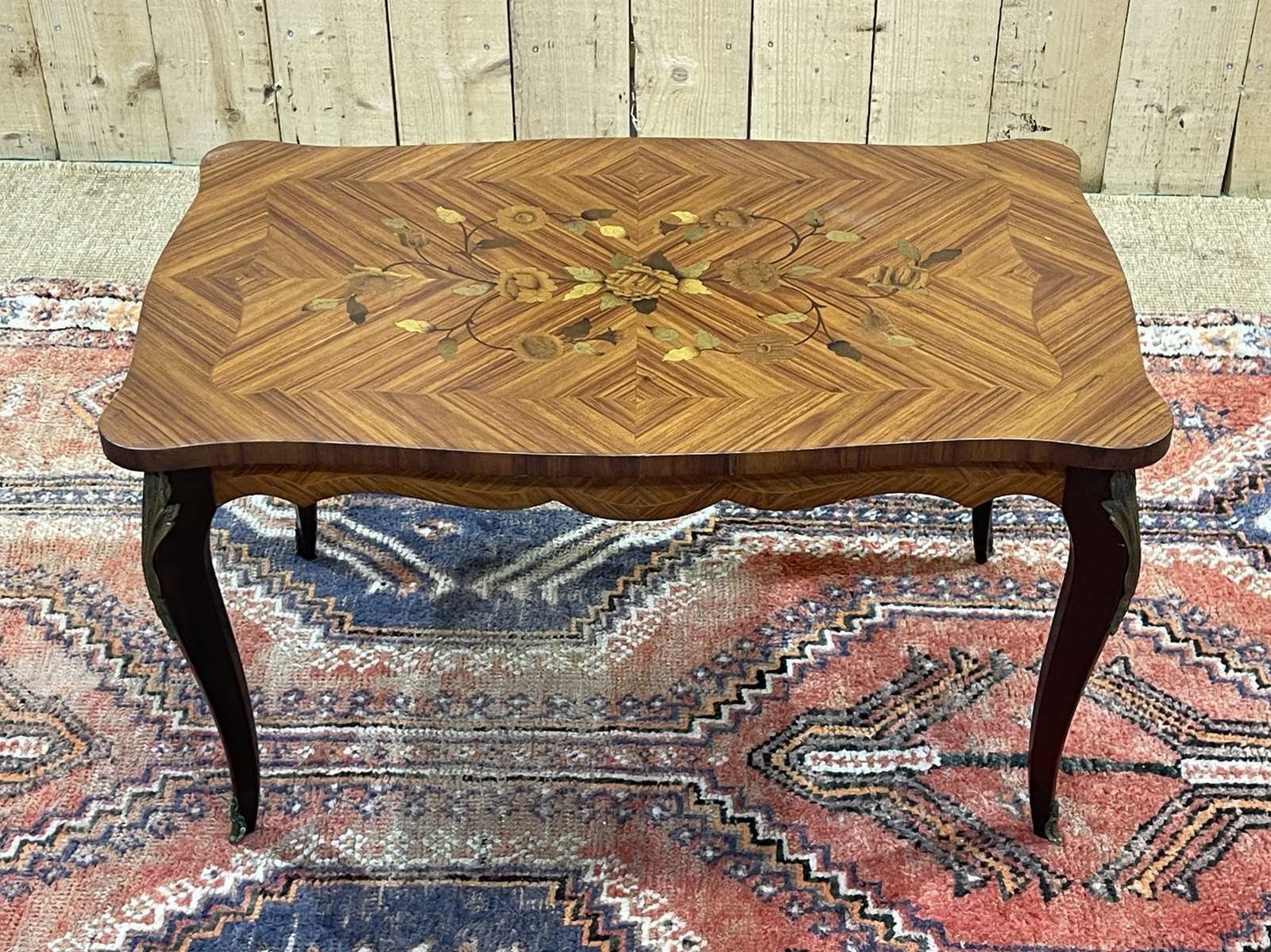 Louis XV Style Rosewood Coffee Table From The 1970s photo vintage