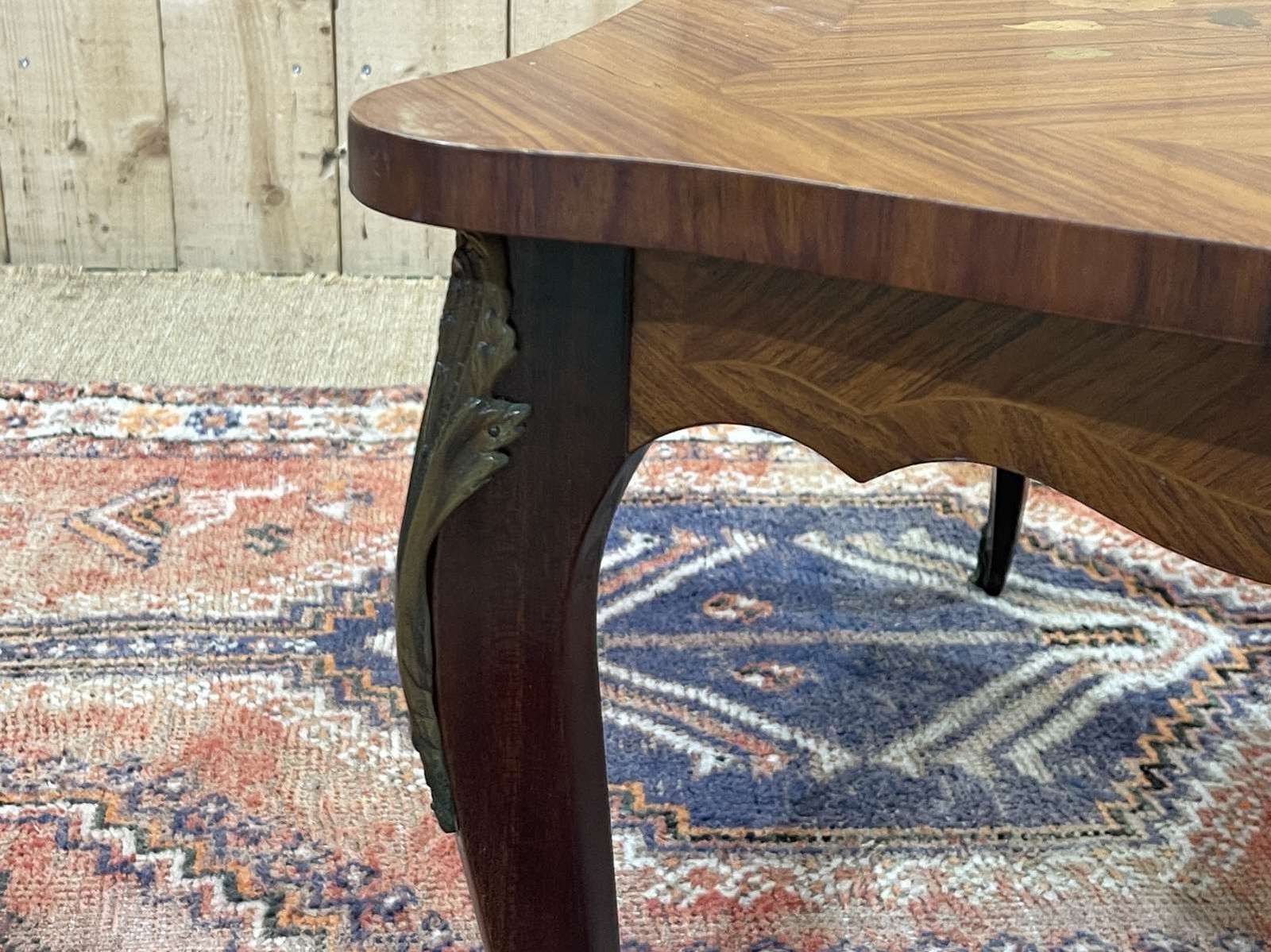 Furniture Louis XV Style Rosewood Coffee Table From The 1970s photo