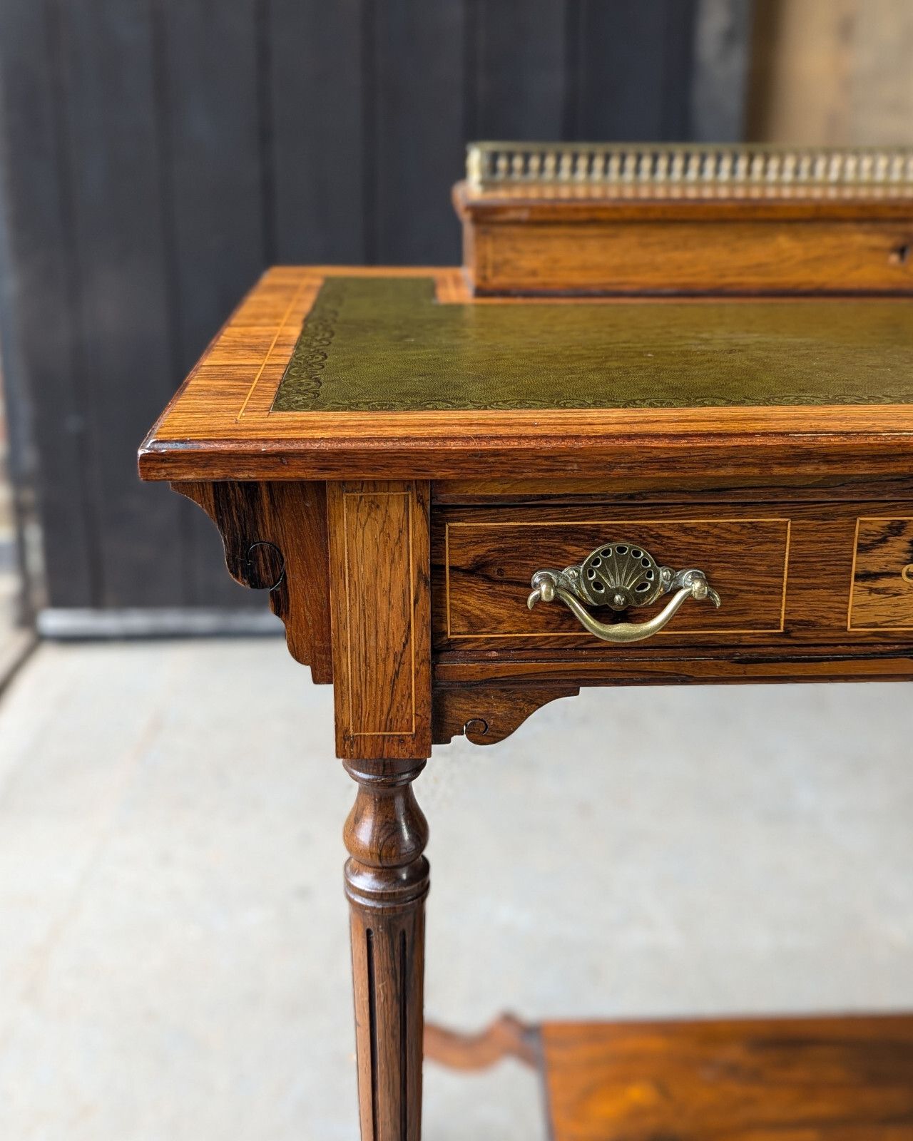 900.0 Antique Ladies Desk (Delivery Available) Bonheur Du Jour C1882 Rosewood photo