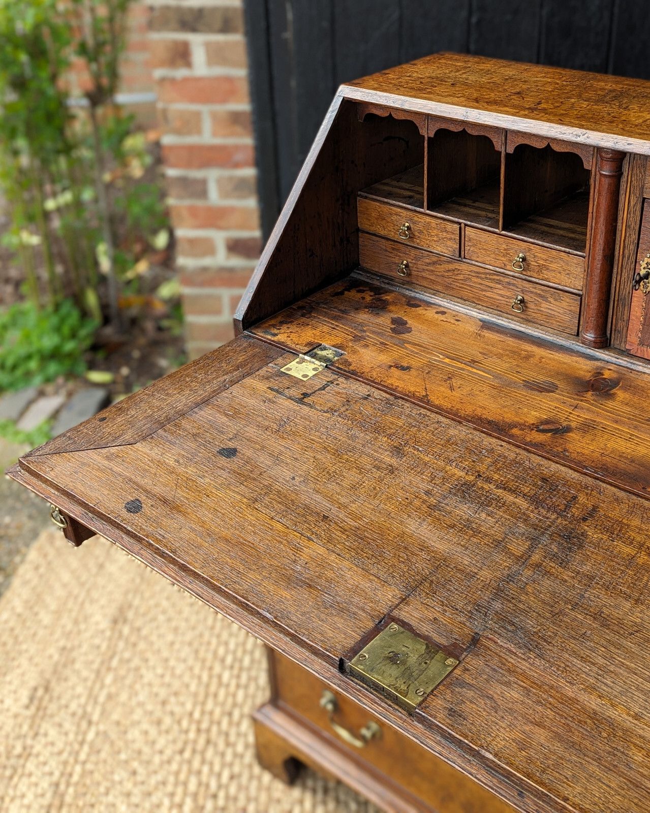 Antique Bureau Country Oak (Delivery Available) C1800 Home Office photo vinterior