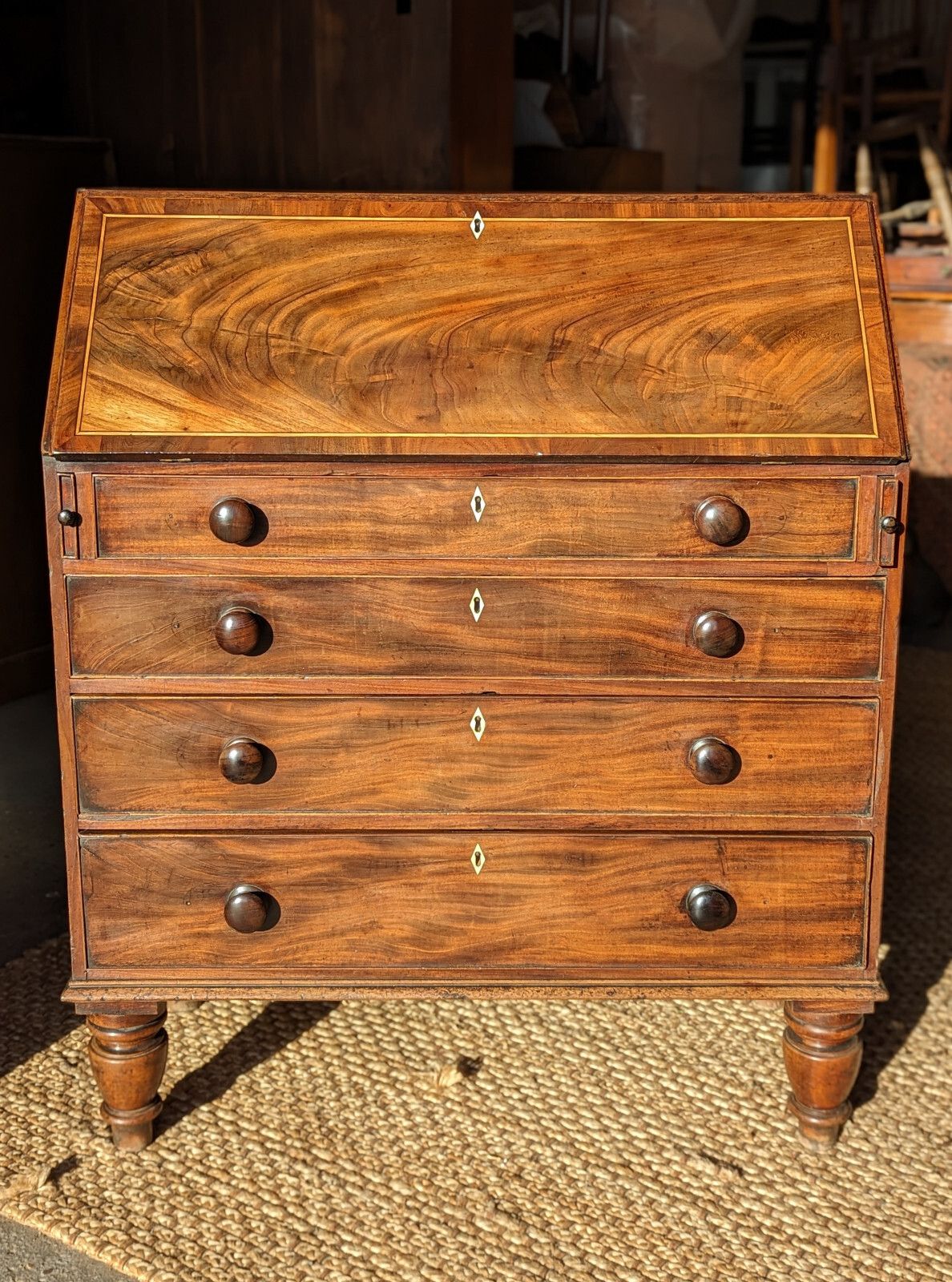 Antique Bureau (Delivery Available) Mahogany C1820 Home Office photo furniture