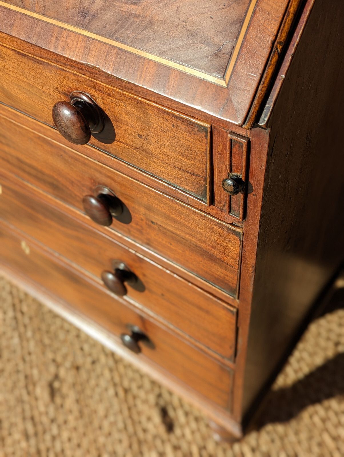 photo vinterior Antique Bureau (Delivery Available) Mahogany C1820 Home Office