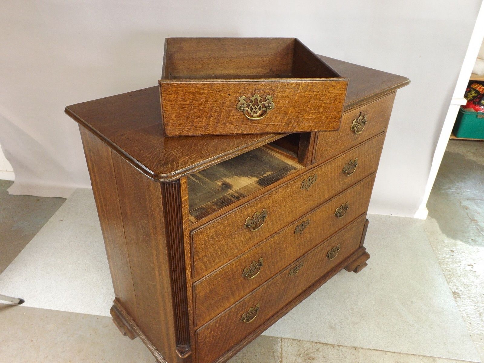 Chest Of Drawers (Delivery Available) Oak & Mahogany Antique photo buy