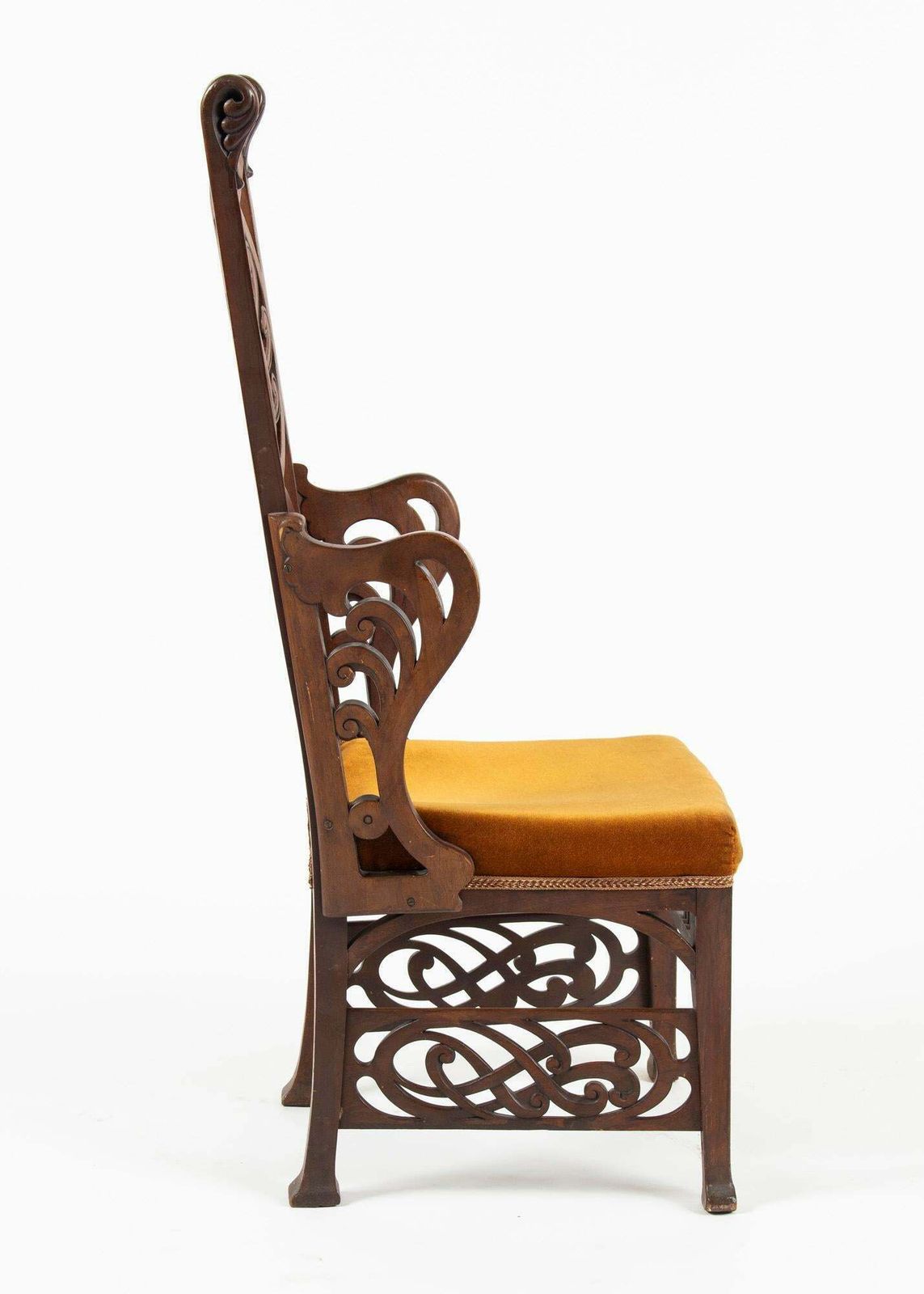Unique Rippl Rónai József Art Nouveau Chairs, Circa 1900s photo vinterior