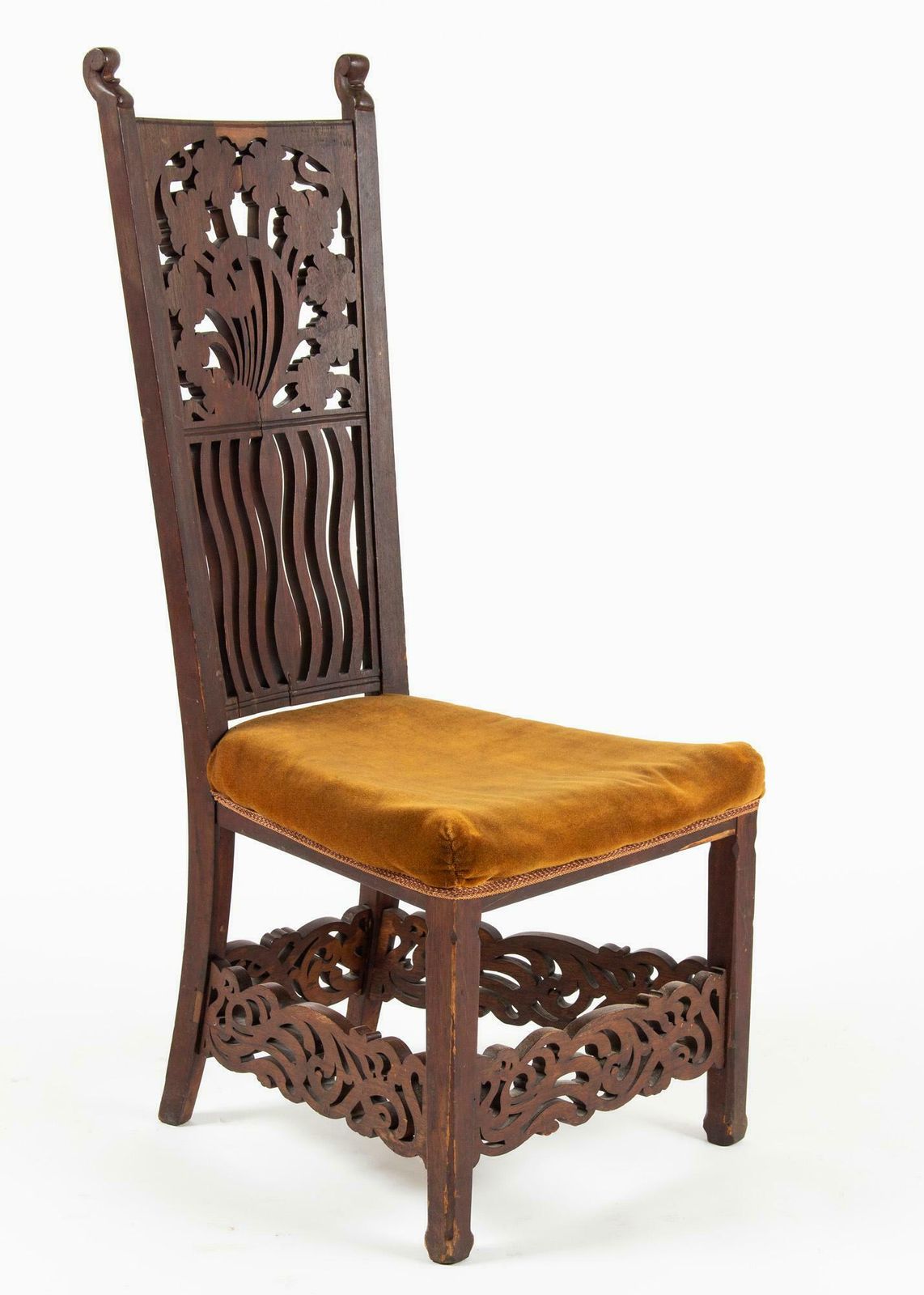photo furniture Unique Rippl Rónai József Art Nouveau Chairs, Circa 1900s