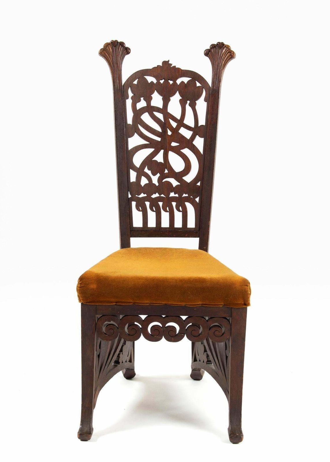 8127.0 Unique Rippl Rónai József Art Nouveau Chairs, Circa 1900s photo