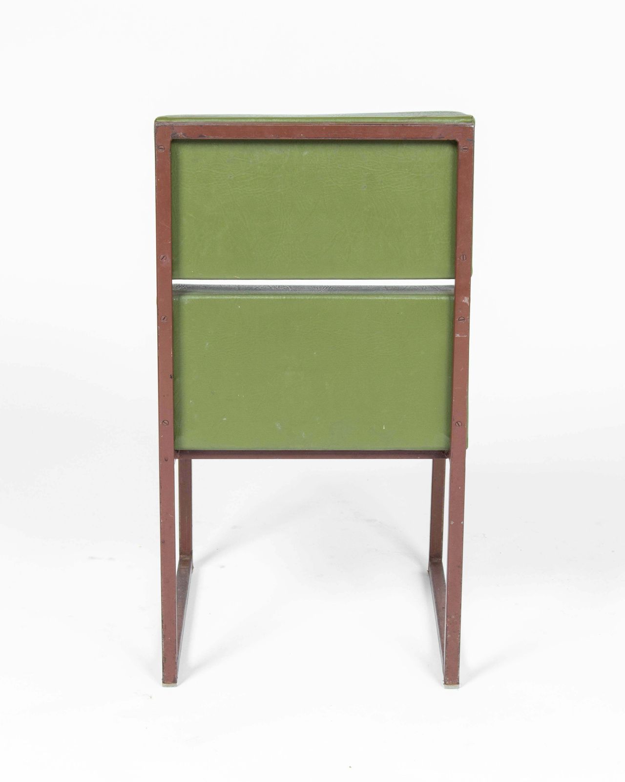 Mid Century Modern Green Leather Chairs, 1970s '3 Pieces' photo 1727.0
