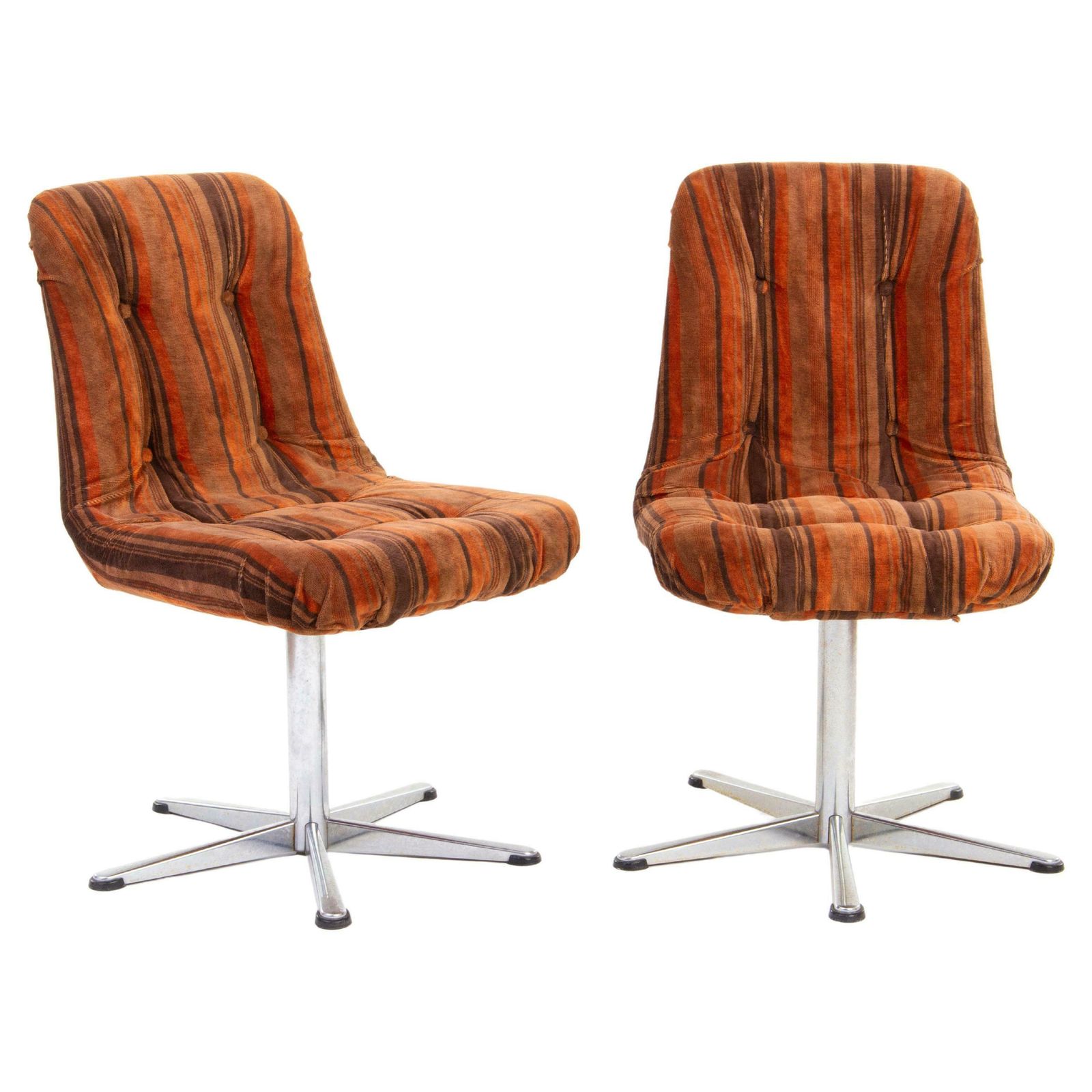 Retro Swivel Chair Set, 1960s '4 Pieces'