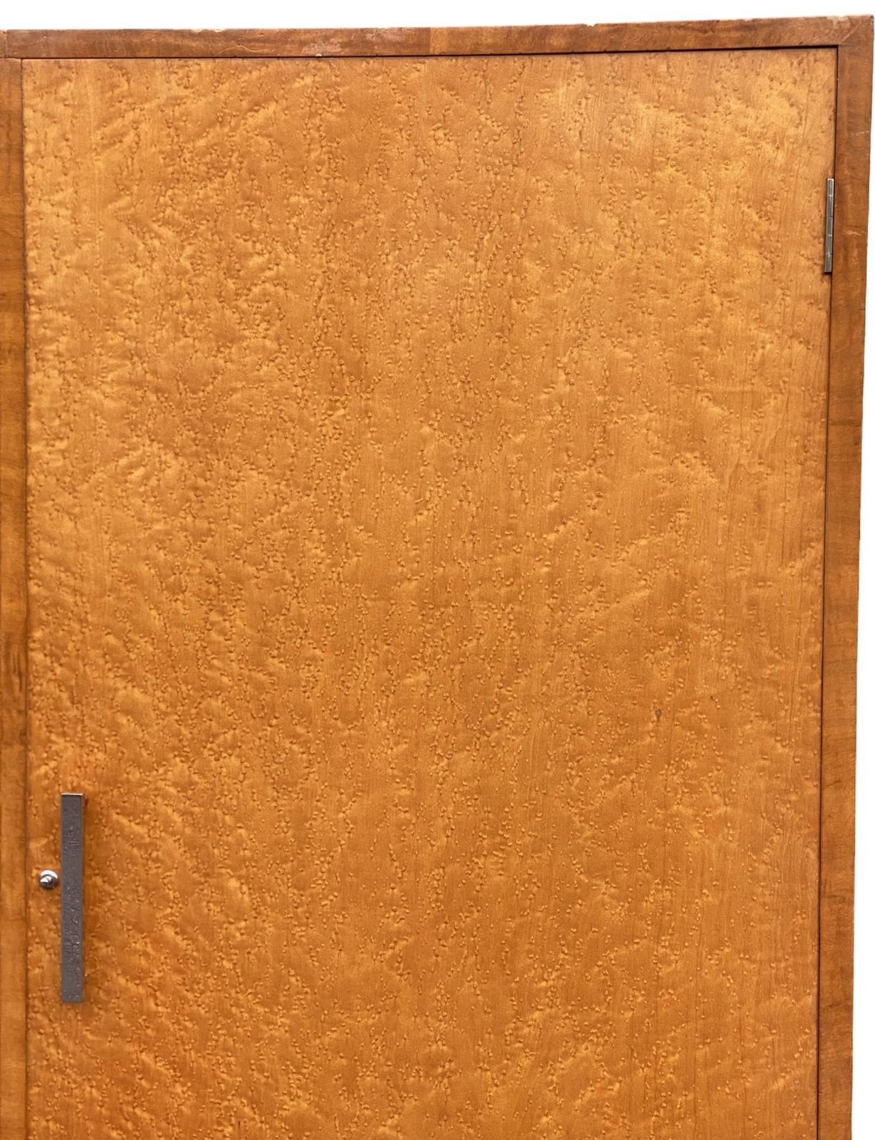 photo for sale A French Art Deco Birds Eye Maple Double Wardrobe , C1930