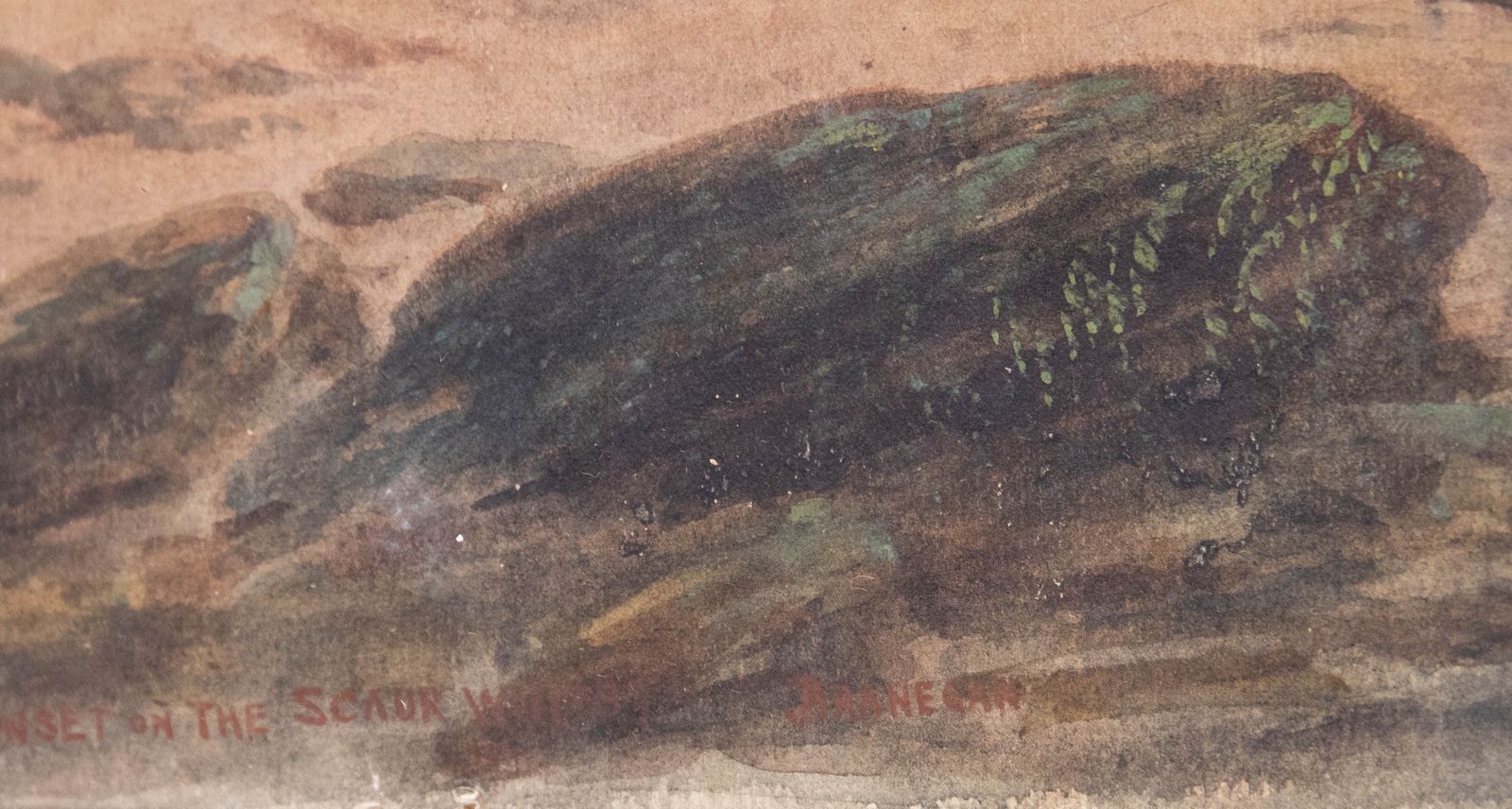 John Francis Branegan (1843 1909) Framed Watercolour, Inlet On The Scaur photo vinterior