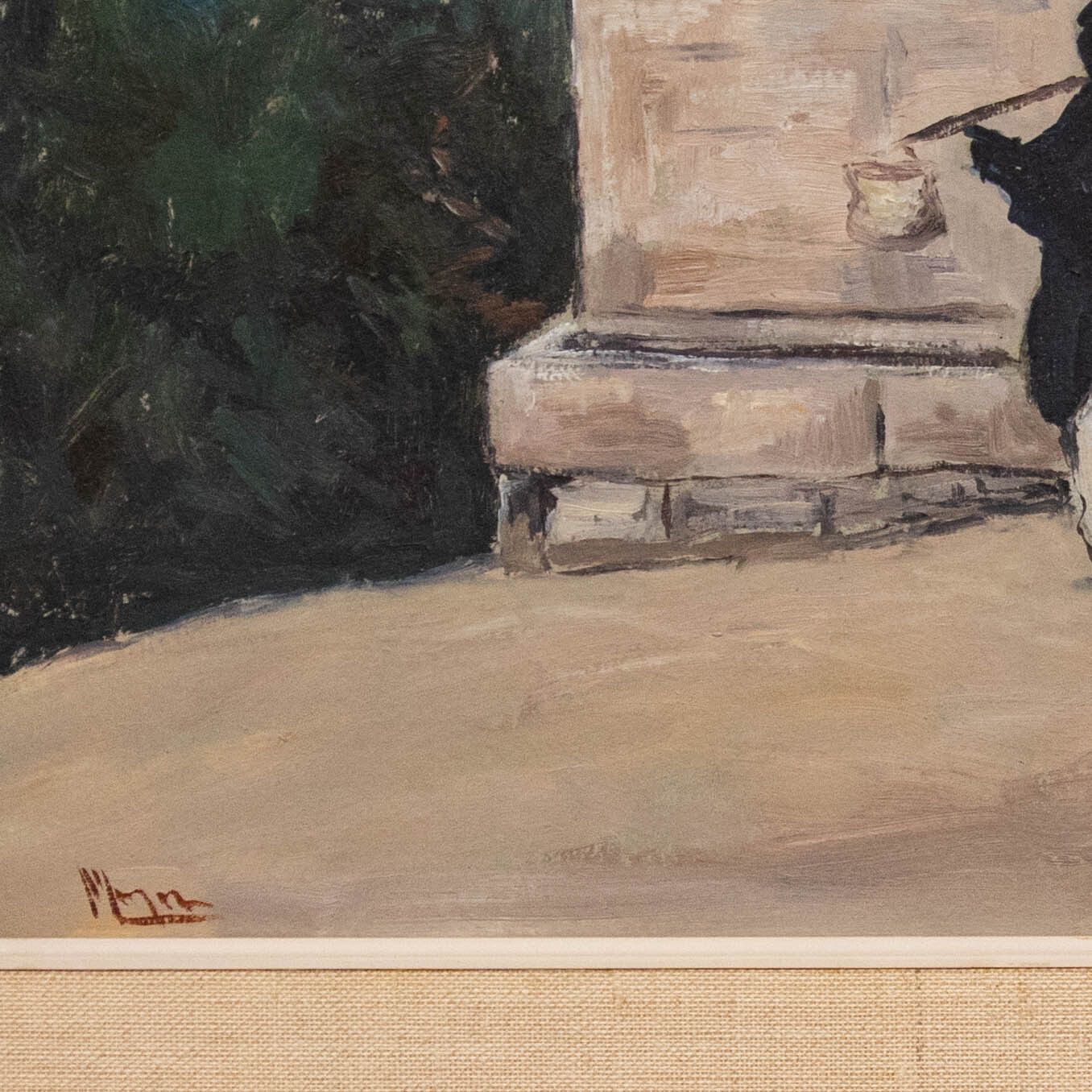 Magne Ohlqvist Mid 20th Century Oil, Convent In The Mountains photo 241.0