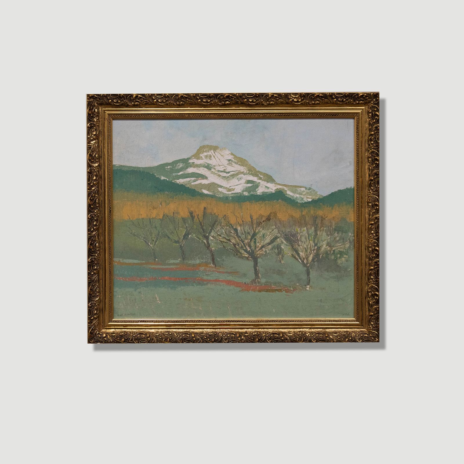 photo furniture Seiriol Davies Framed 20th Century Oil, Mount Sainte Victoire