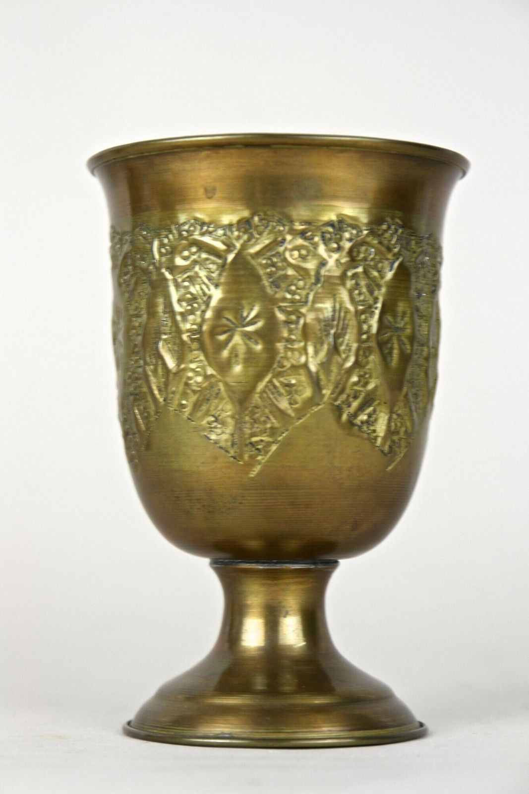 Set Of Late 19th Century Biedermeier Brass Goblets/ Cups/ Vases, At Ca. 1860 photo buy