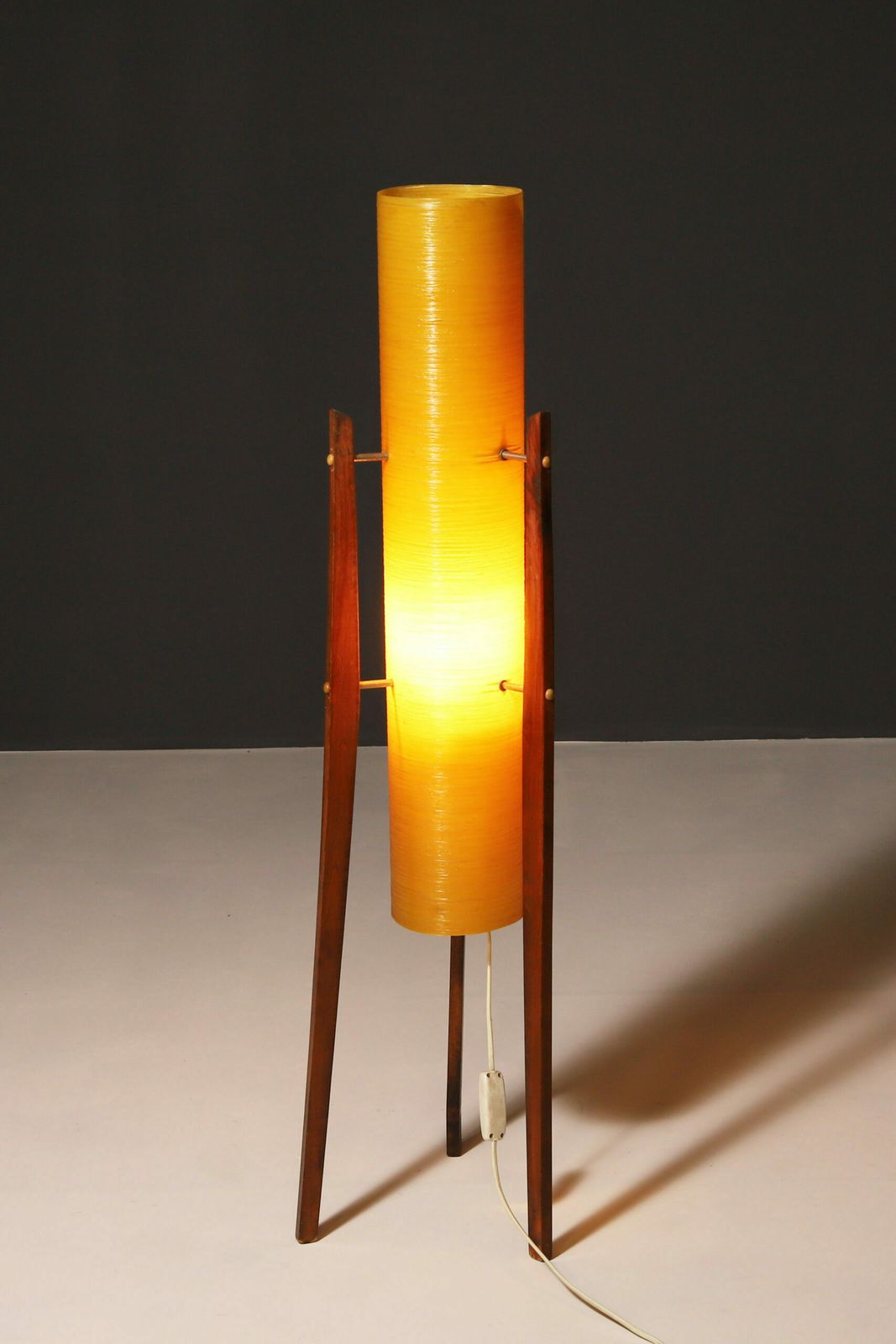 Midcentury Fibreglass Rocket Floor Lamp, 1960´S, Czechoslovakia photo for sale
