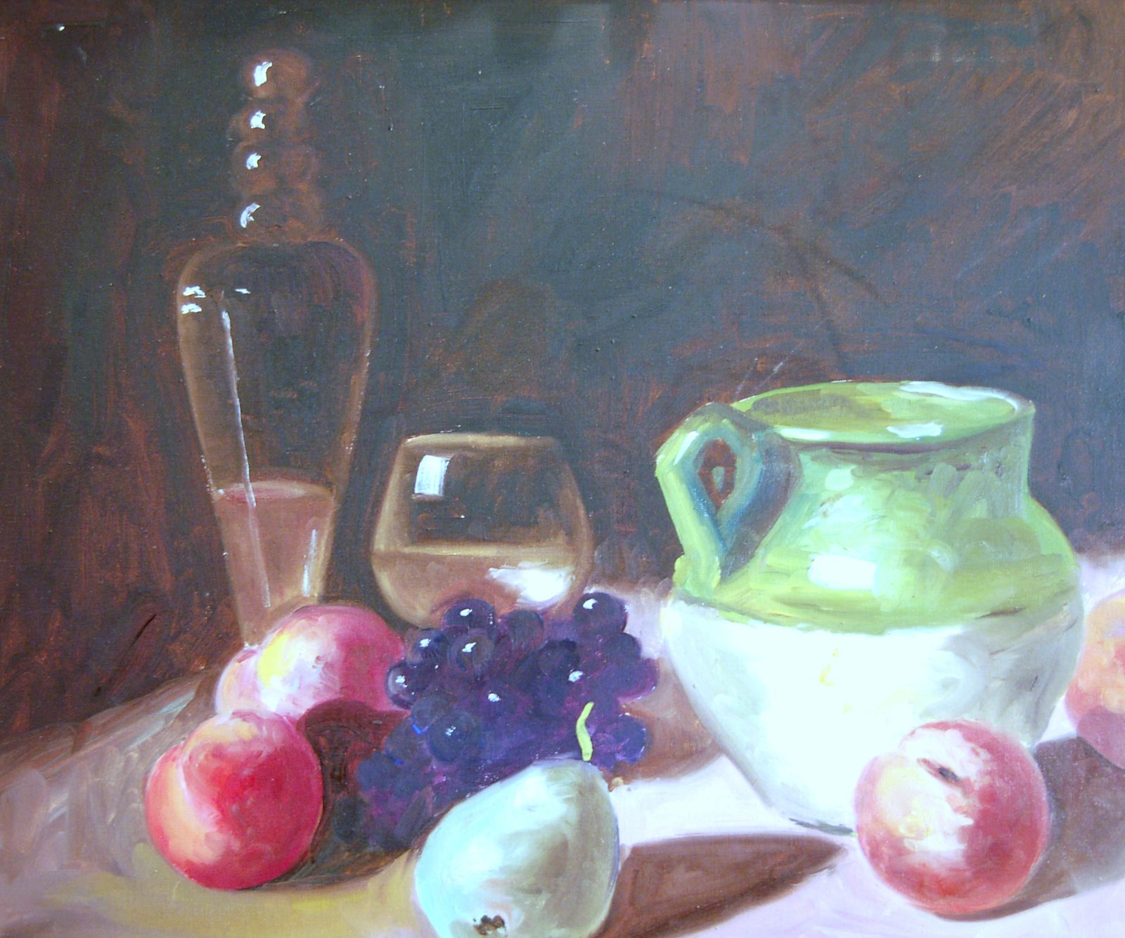 Oil On Canvas / Still Life / Pagliani Late 20th Century photo buy