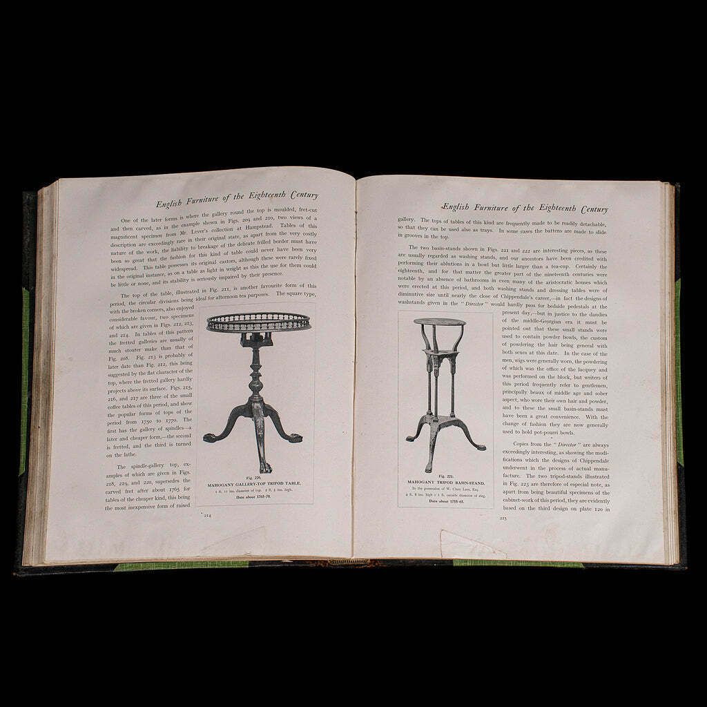 photo furniture 3vols Antique Reference Books, English Furniture Of The 18th Century, Cescinsky