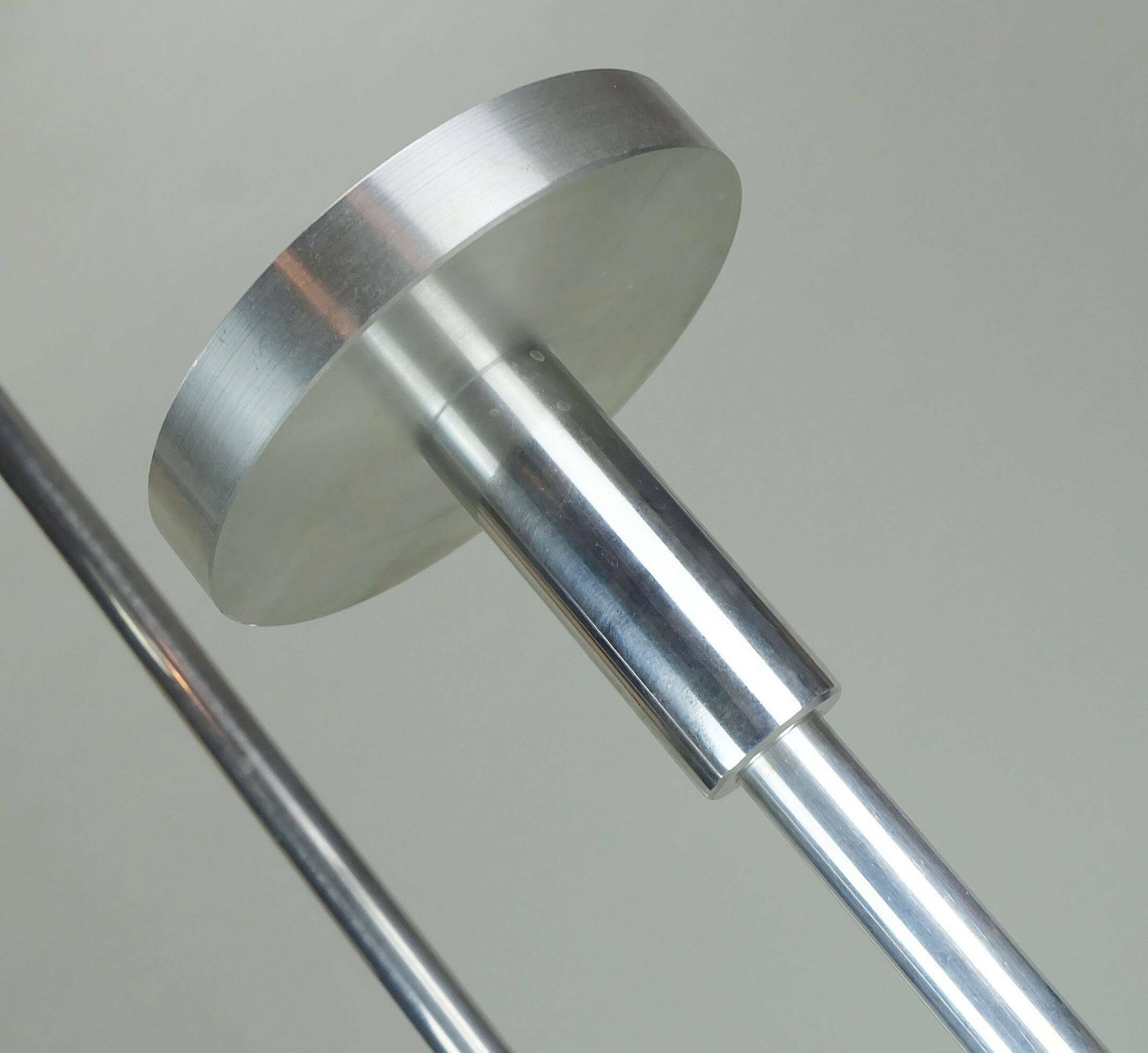 1961.0 Large Knut Hesterberg Candle Holder Stainless Steel And Glass Candelabra 1970s photo