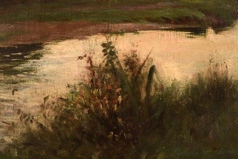 Joseph Milne, 1861 1911, English Artist, English Landscape With Grazing Cows photo 1580.0