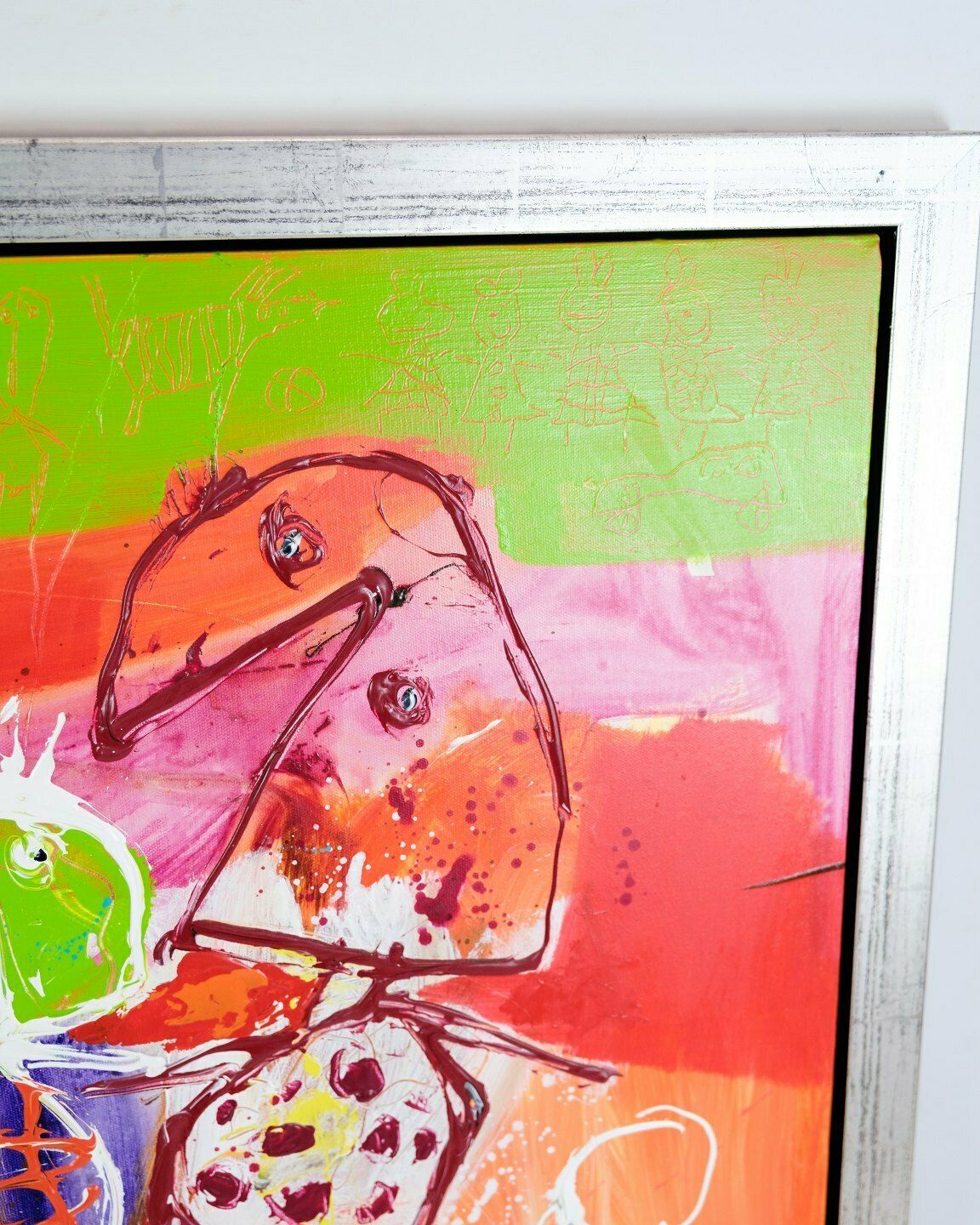 Oil Painting "Family Idyll"  By Finn Sørensen From 2006 photo Art