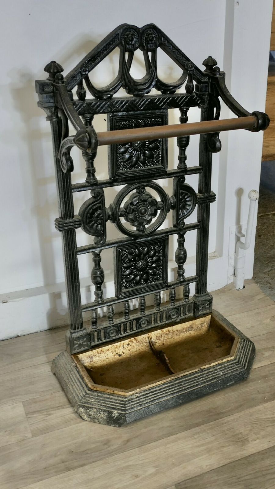 19th Century Cast Iron Walking Stick Stand Or Umbrella Stand photo furniture
