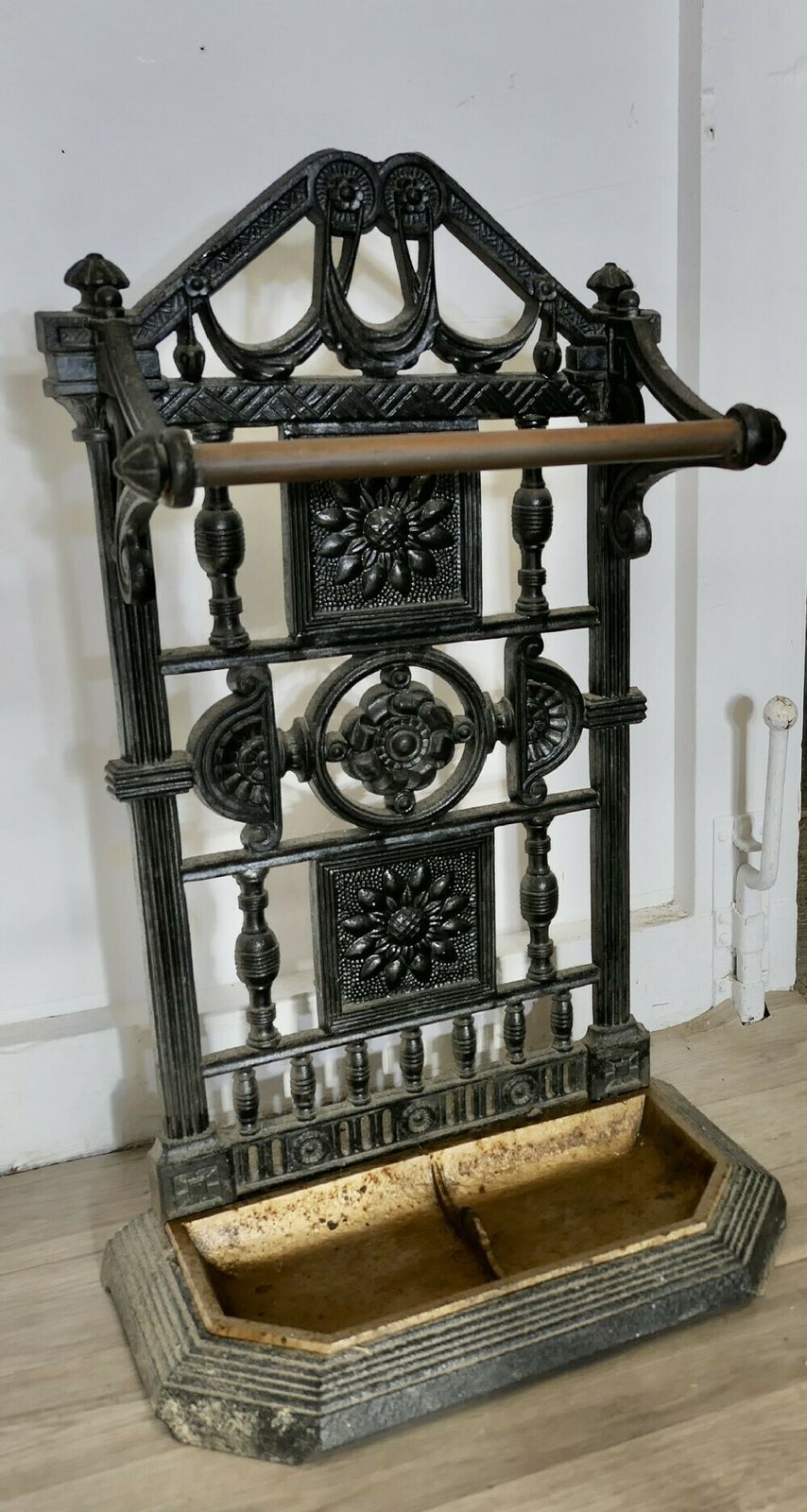 19th Century Cast Iron Walking Stick Stand Or Umbrella Stand photo for sale