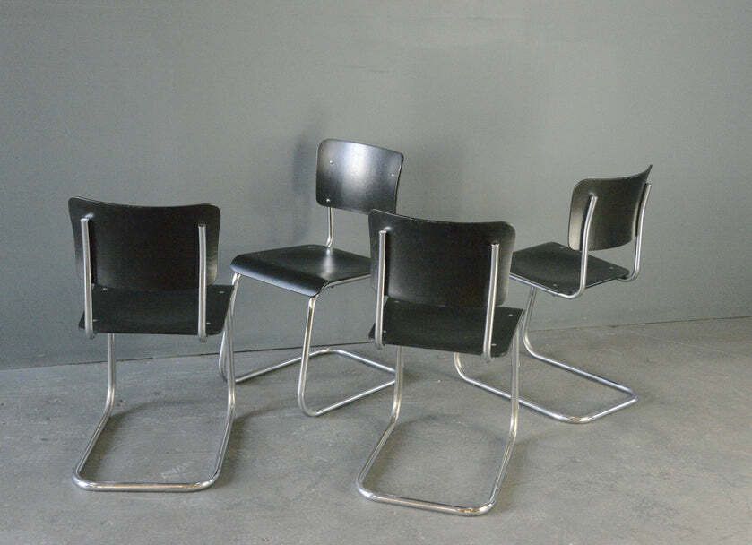 photo for sale Bauhaus Cantilever Chairs By Pohlschröder Circa 1930s