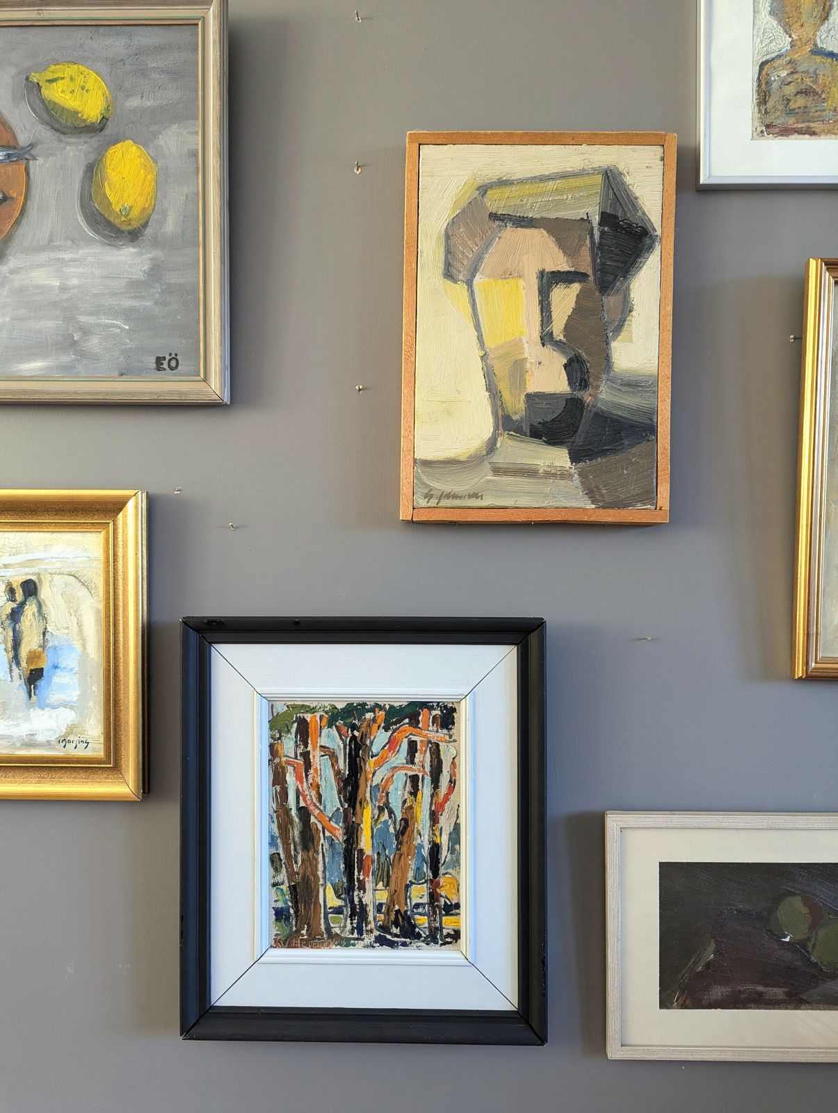 Woodland Colour Oil Painings, Mid 20th Century photo furniture