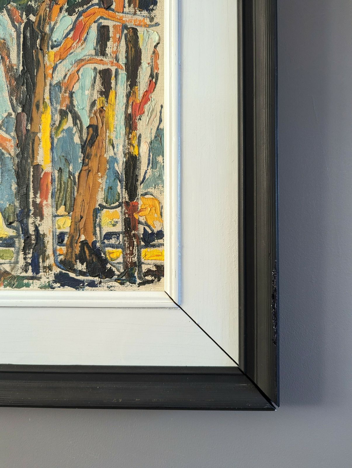 photo for sale Woodland Colour Oil Painings, Mid 20th Century