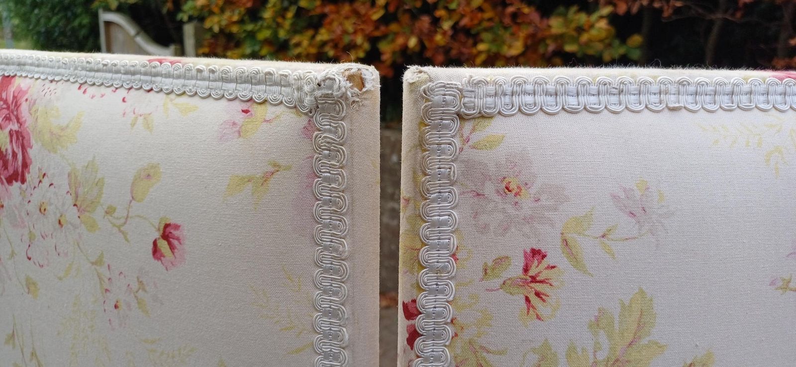 Massive Heavy Pretty Vintage Folding Upholstered Screen, Vanity Screen, Room Divider   Sturdy, Heavy And Quality (153cm Tall, 183cm Wide) photo buy
