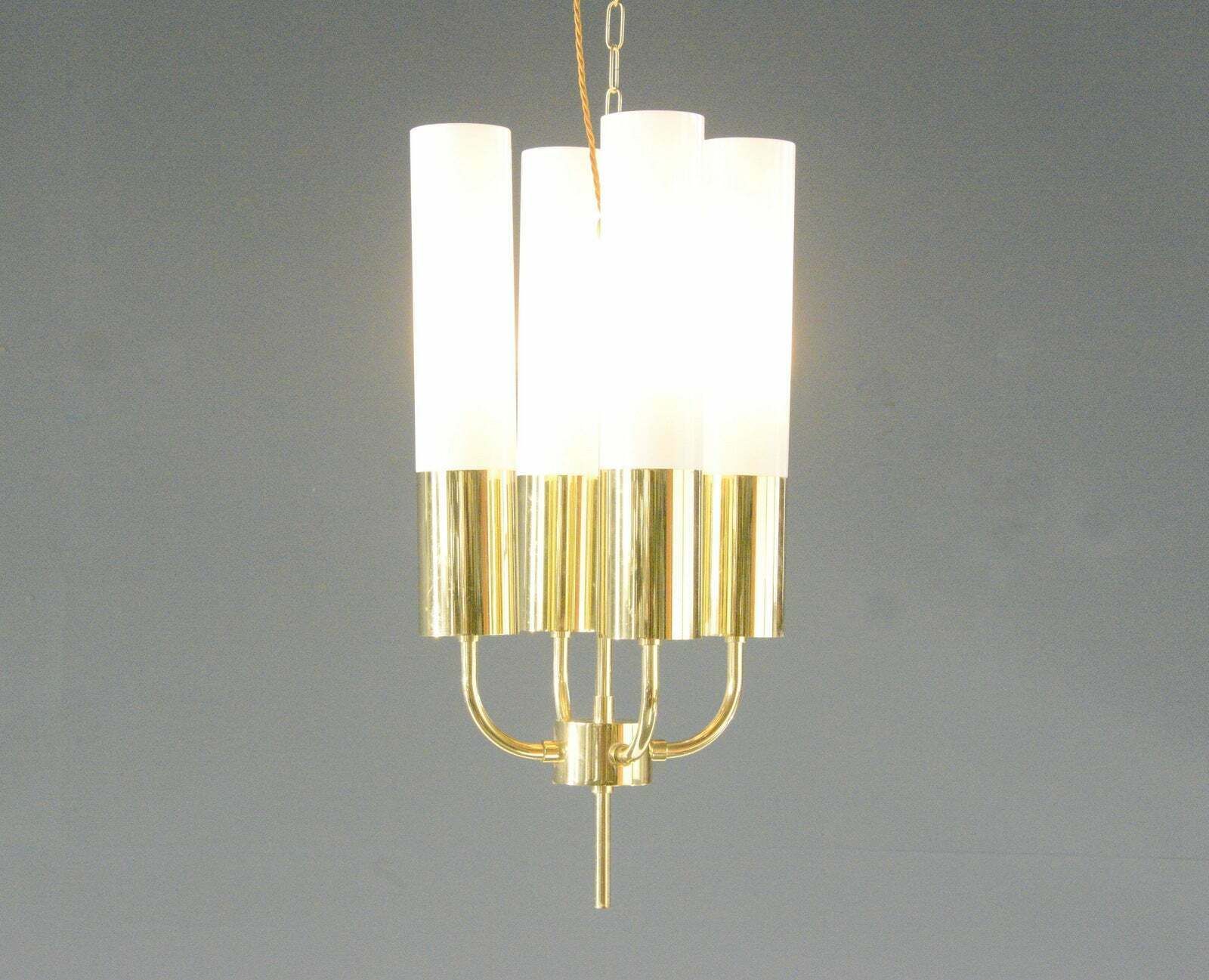 Brass Church Lights By Glashütte Limburg Circa 1970s photo vintage