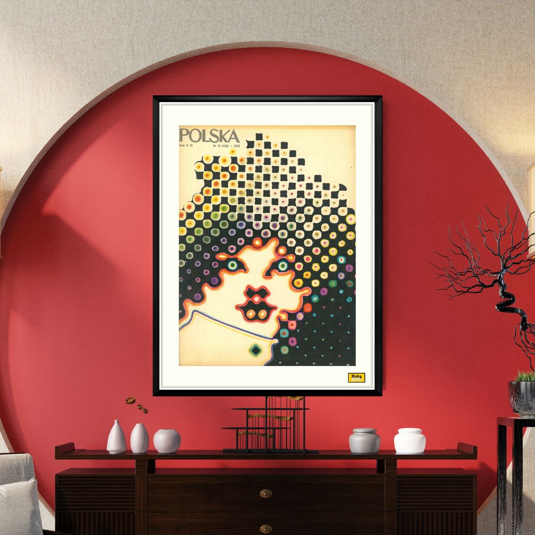 Two Framed Covers Of Polska Magazine, "Girls", Author. R. Cieślewicz, October 1970 photo 105.0