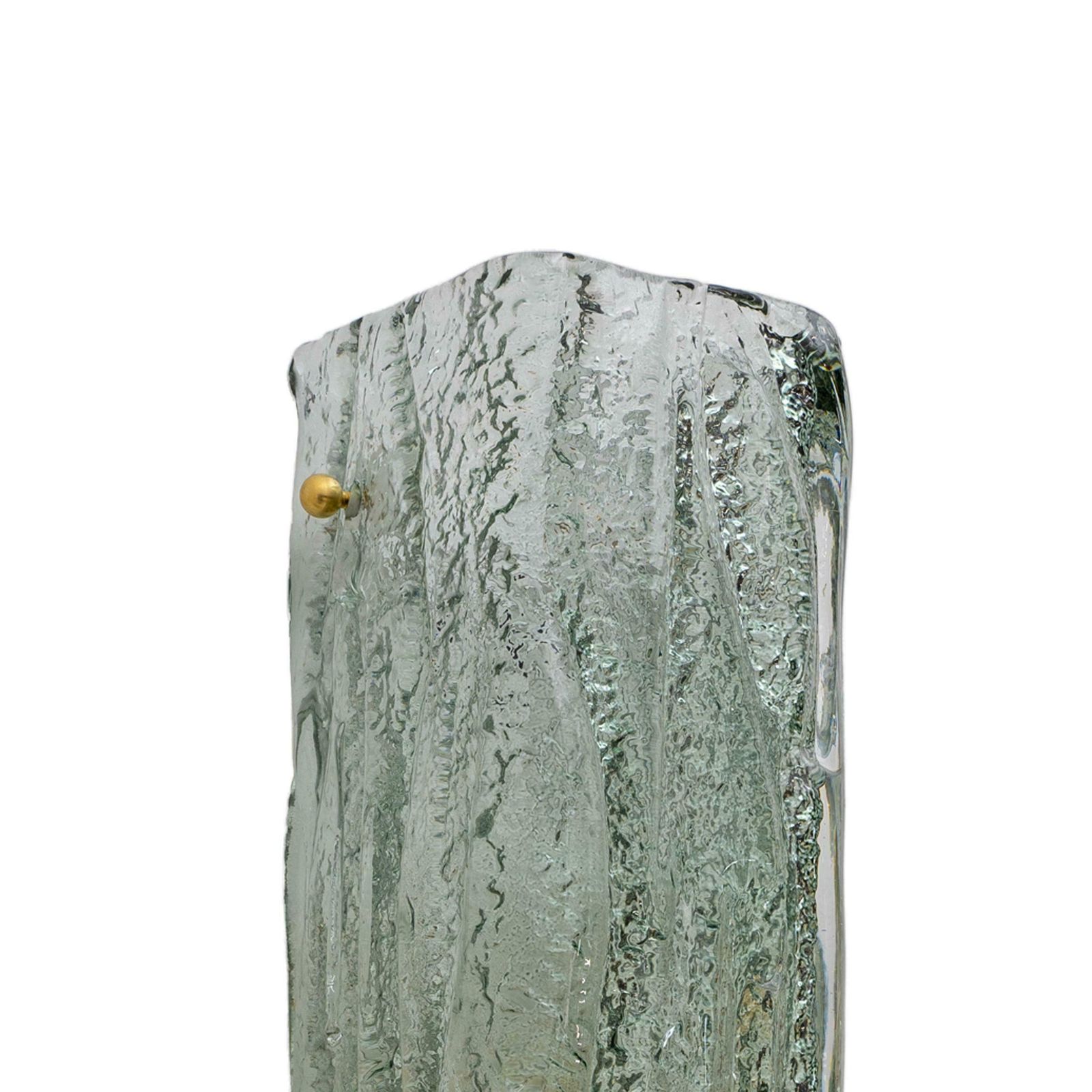 Pair Of Mazzega Style Aquamarine Murano Glass Sconces photo buy